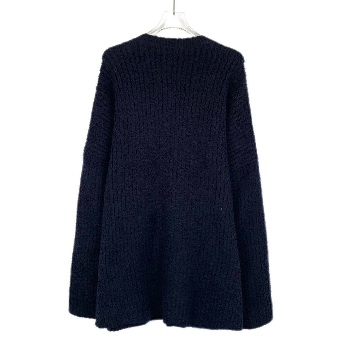 Balenciaga Balenciaga Navy Logo Long Sleeve Knit Sweater K26WX Size XS / US 0-2 / IT 36-38 - 2 Thumbnail