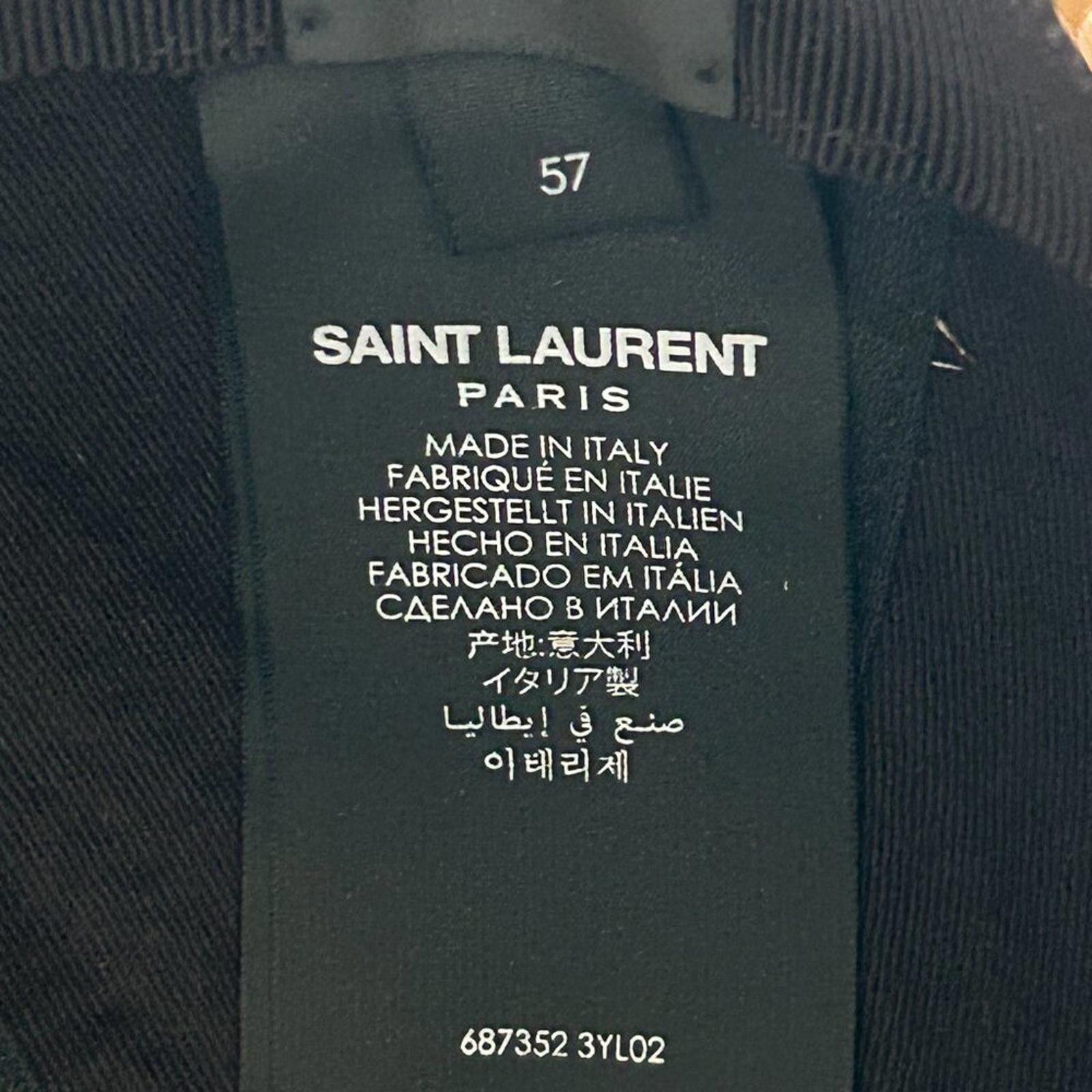 Saint Laurent Paris Saint Laurent NAVY BLUE Baseball cap 57cm Size ONE SIZE - 4 Thumbnail