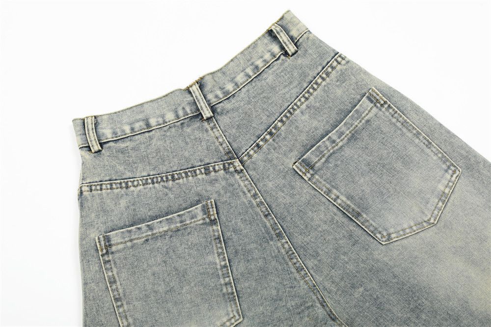 Japanese Brand × Jean Men's retro punk side stripe loose distressed washed jeans Size US 32 / EU 48 - 6 Thumbnail