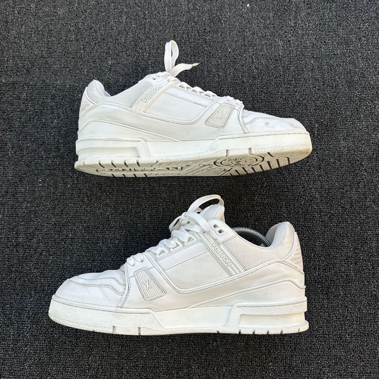 Louis Vuitton LV White Trainer 42.5 95 New Toe Wear Size US 9.5 / EU 42-43 - 4 Thumbnail