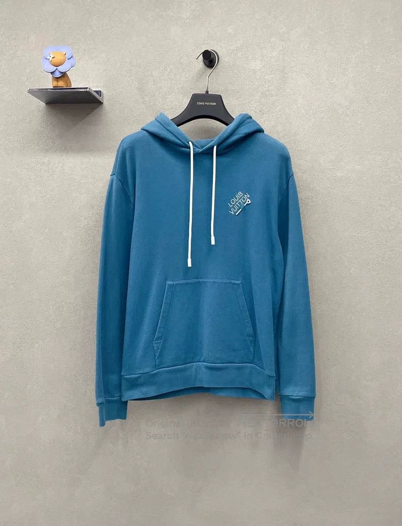 Louis Vuitton Louis Vuitton Blue Hoodie Size US S / EU 44-46 / 1 - 1 Thumbnail