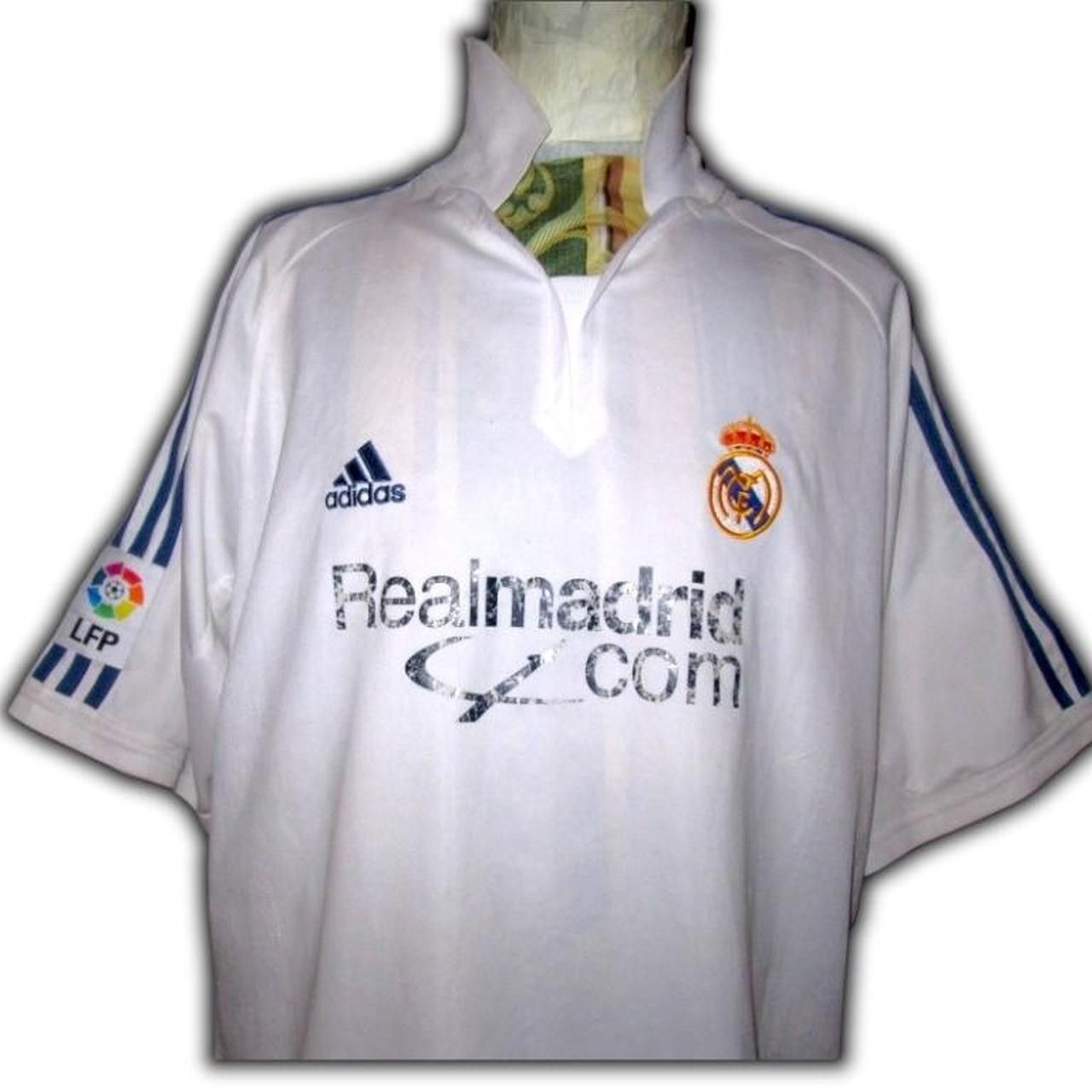 Adidas Real Madrid Spain 2001 2002 Home Shirt Jersey Camiseta Size US XL / EU 56 / 4 - 2 Thumbnail