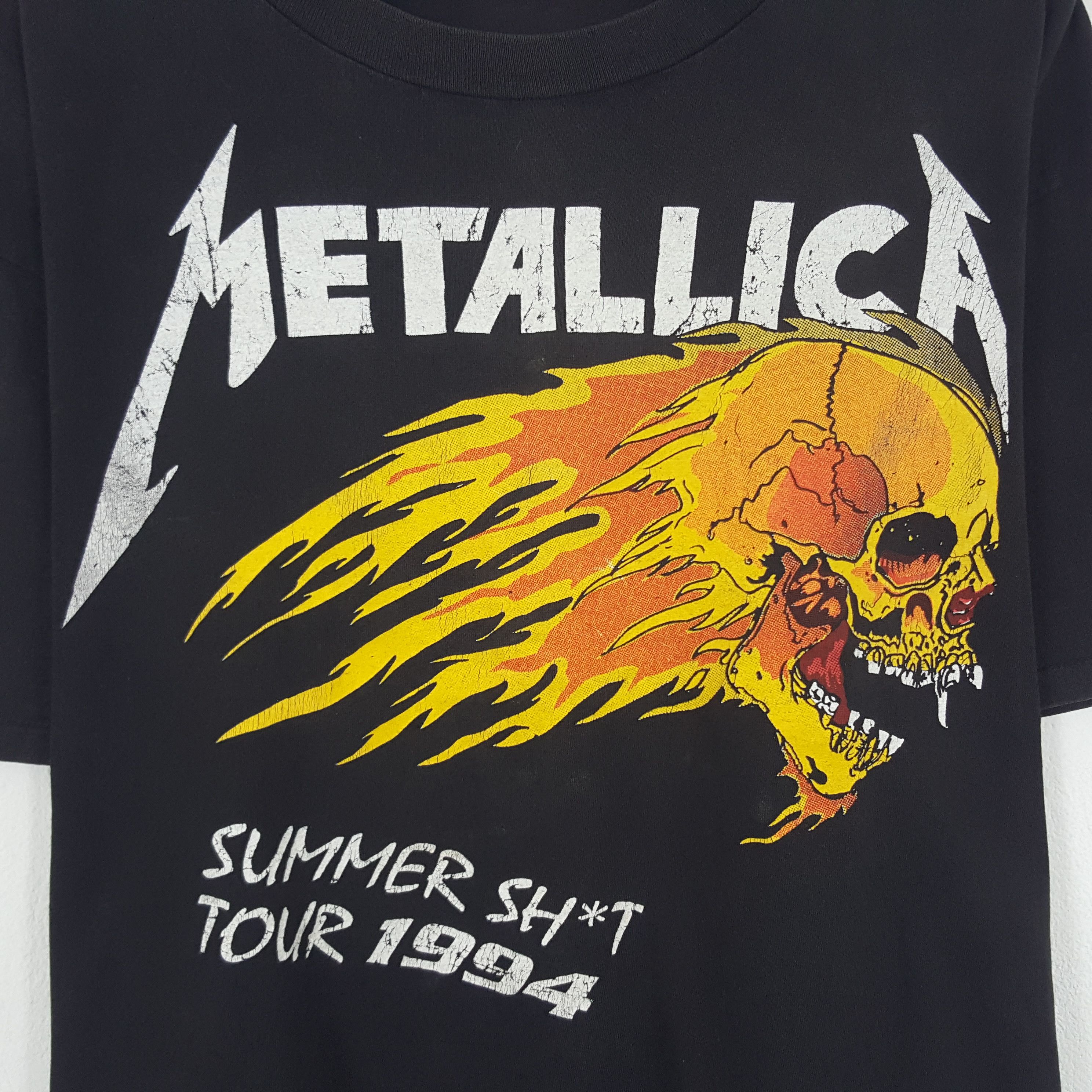 Band Tees × Metallica × Vintage Vintage Metallica Tour 1994 American Band Tshirt Size US XL / EU 56 / 4 - 2 Thumbnail