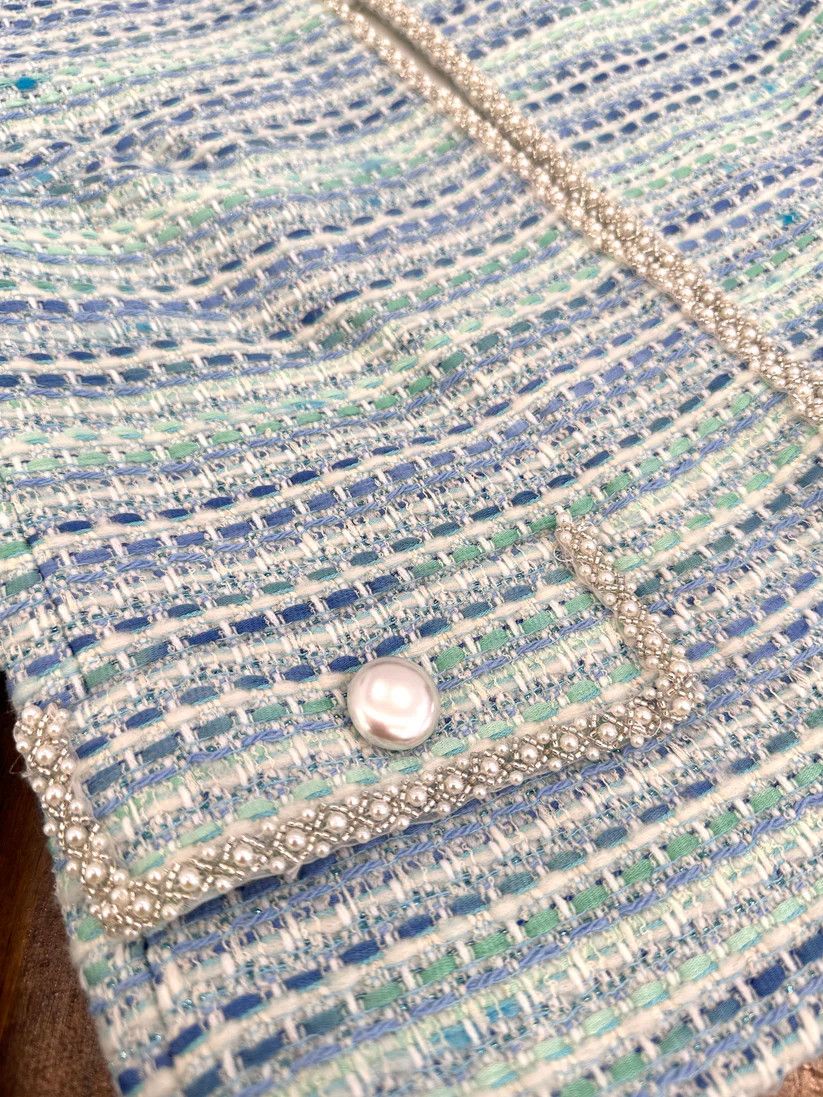 Other aquamarine jacket of wool hight quality Size L / US 10 / IT 46 - 4 Thumbnail
