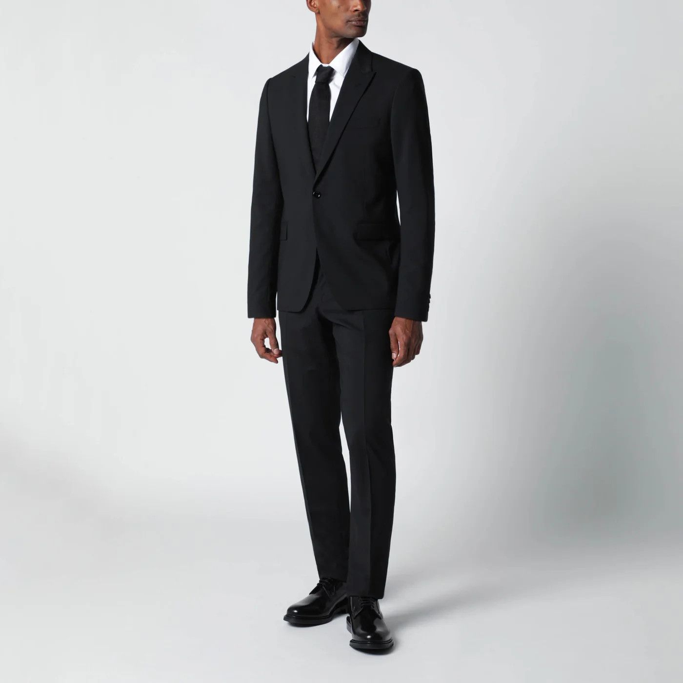 Lardini o1d2blof0526 Single-breasted Wool-blend Suits in Black Size US L / EU 52-54 / 3 - 2 Thumbnail