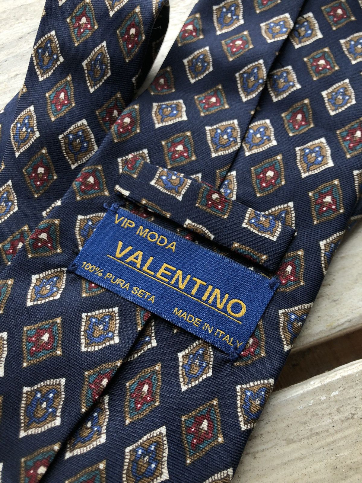 Valentino × Vintage ❗️RARE Valentino luxury silk tie vintage paris hand made Size ONE SIZE - 2 Thumbnail