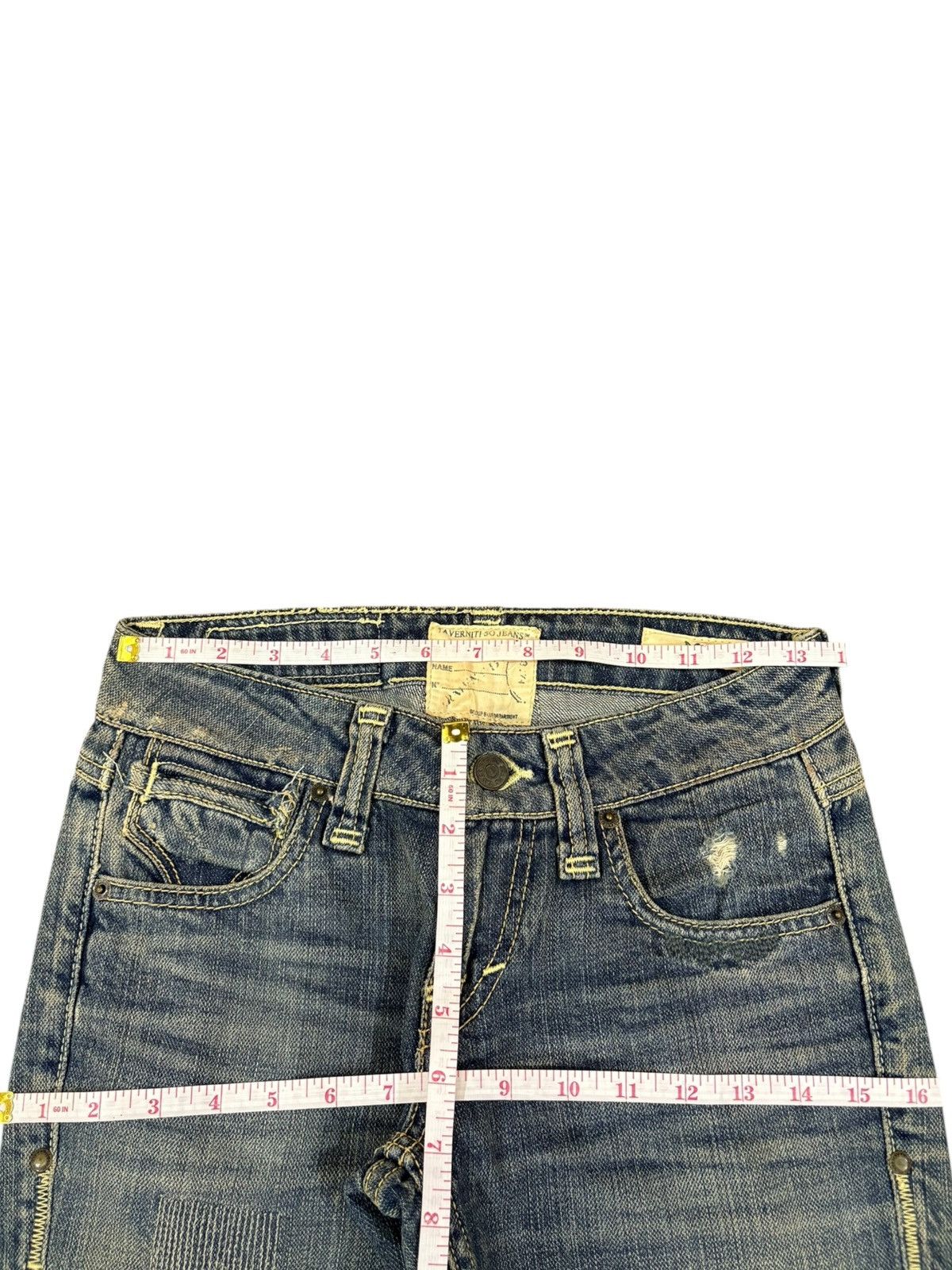 Taverniti Vintage Japanese Brand Mud Wash Distress Bootcut Flare Jean Size US 28 / EU 44 - 10 Thumbnail