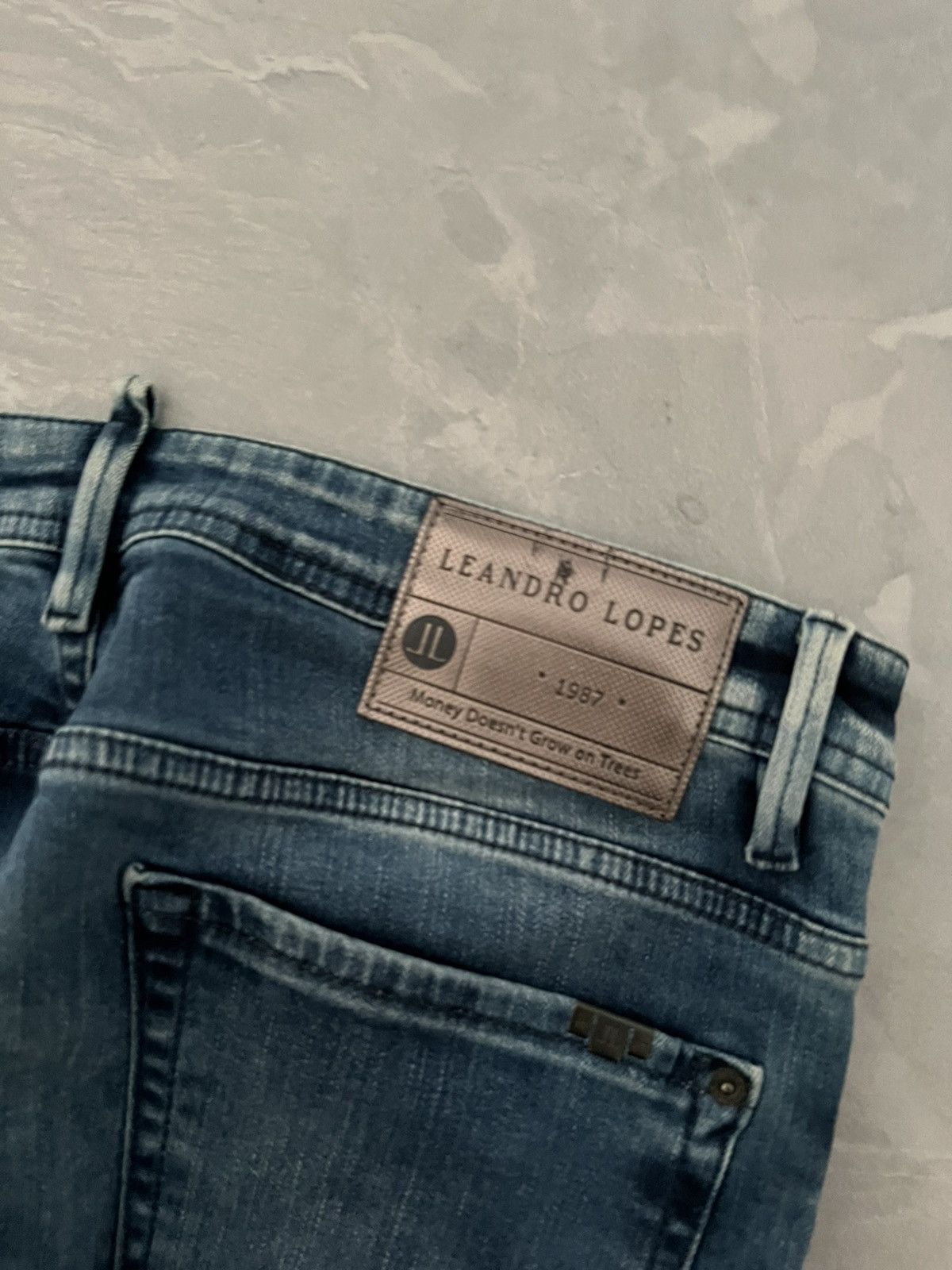 Japanese Brand Flared Distressed Heavy Jeans / Undercover Style Faded 90 Size US 35 - 5 Thumbnail