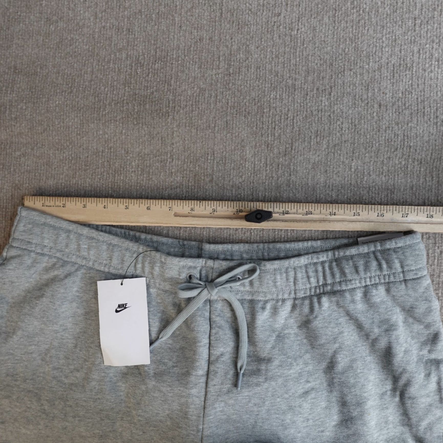 Nike Nike Womens Shorts XL Gray Air Drawstring Jersey CJ3924-063 Club Fleece NEW Size XL / US 12-14 / IT 48-50 - 4 Thumbnail