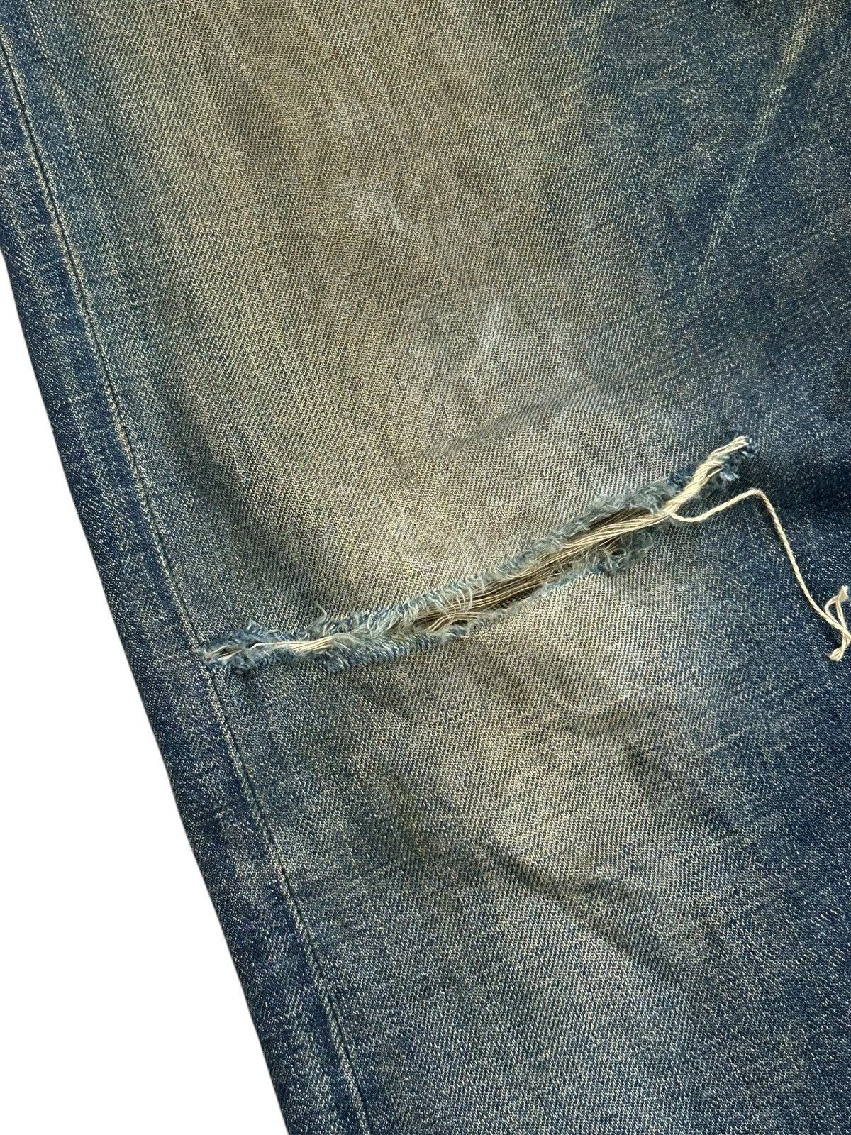 20471120 × Japanese Brand Vintage Bobson Selvedge Redline Japan Denim Indigo Washed Size US 31 - 7 Thumbnail