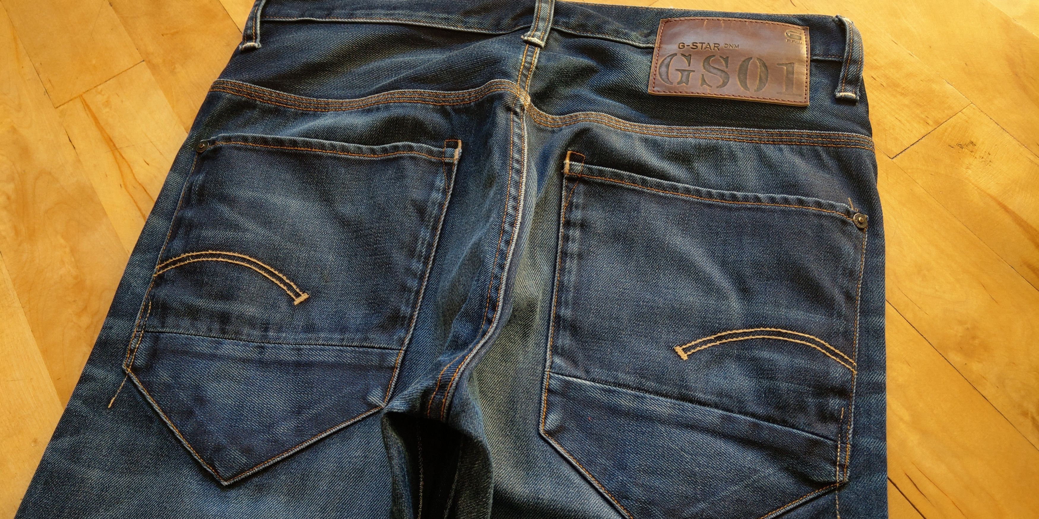 G-Star Flared Raw Denim Stacked Pants Skinny Baggy Alt Neo Goth 31 Size US 31 - 15 Thumbnail