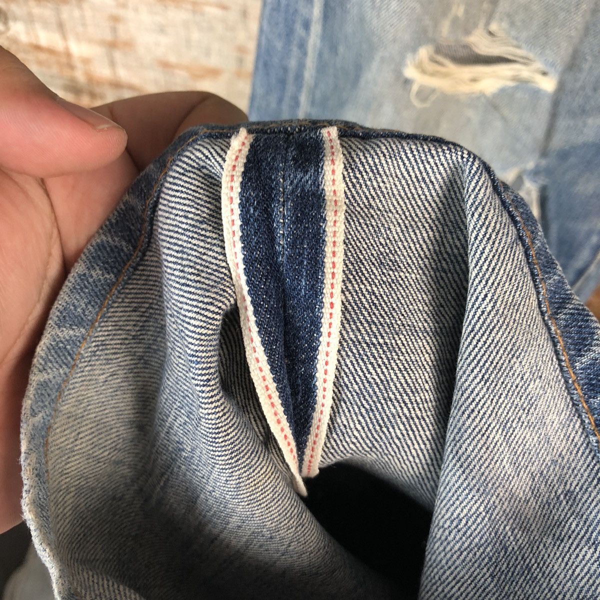 Johnbull DLL John Bull Blue Distressed ripped denim Pants #C137 Size US 31 - 11 Thumbnail