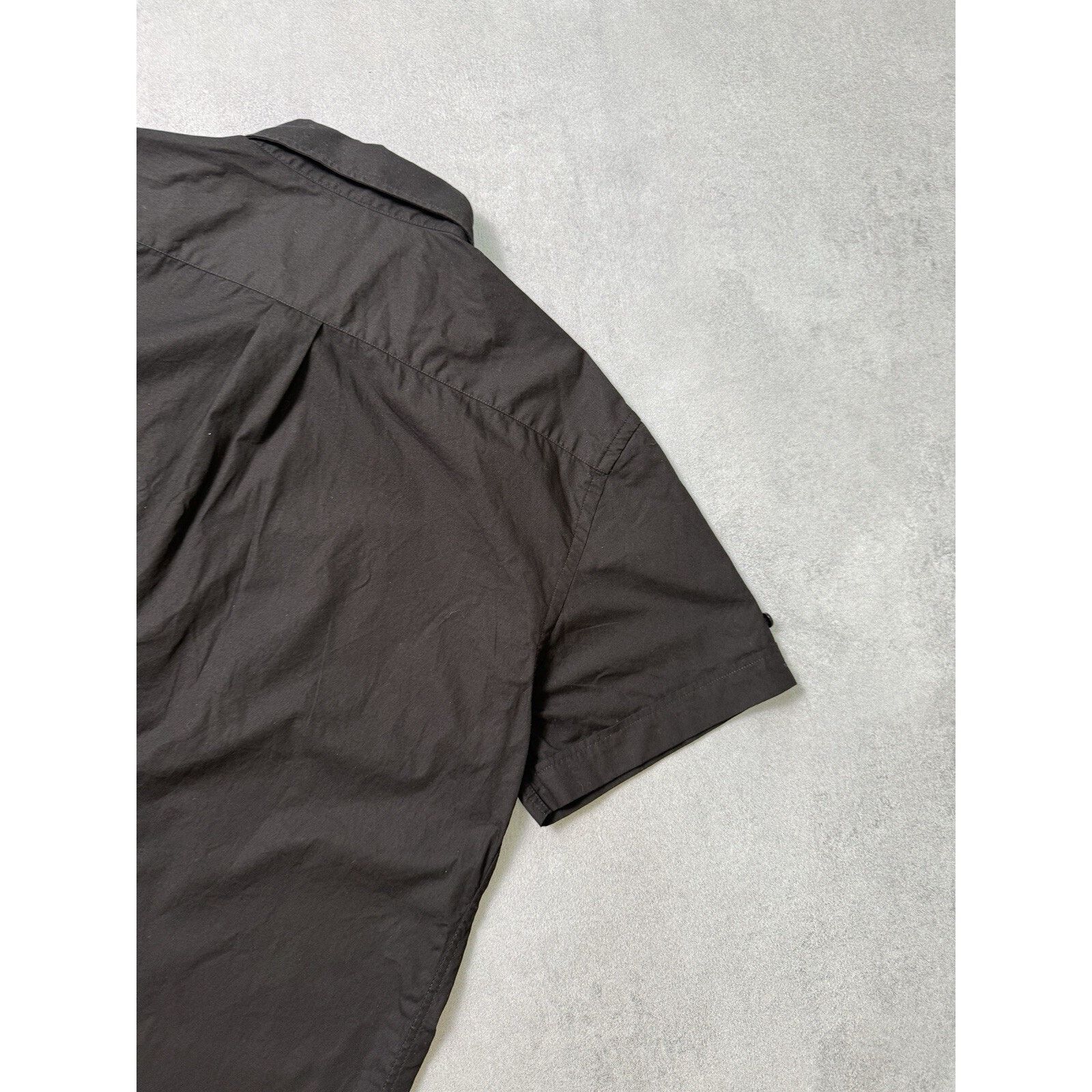 Armani × Armani Collezioni Vintage Armani Jeans Button up Short Sleeve Shirt Black Size US XL / EU 56 / 4 - 15 Thumbnail
