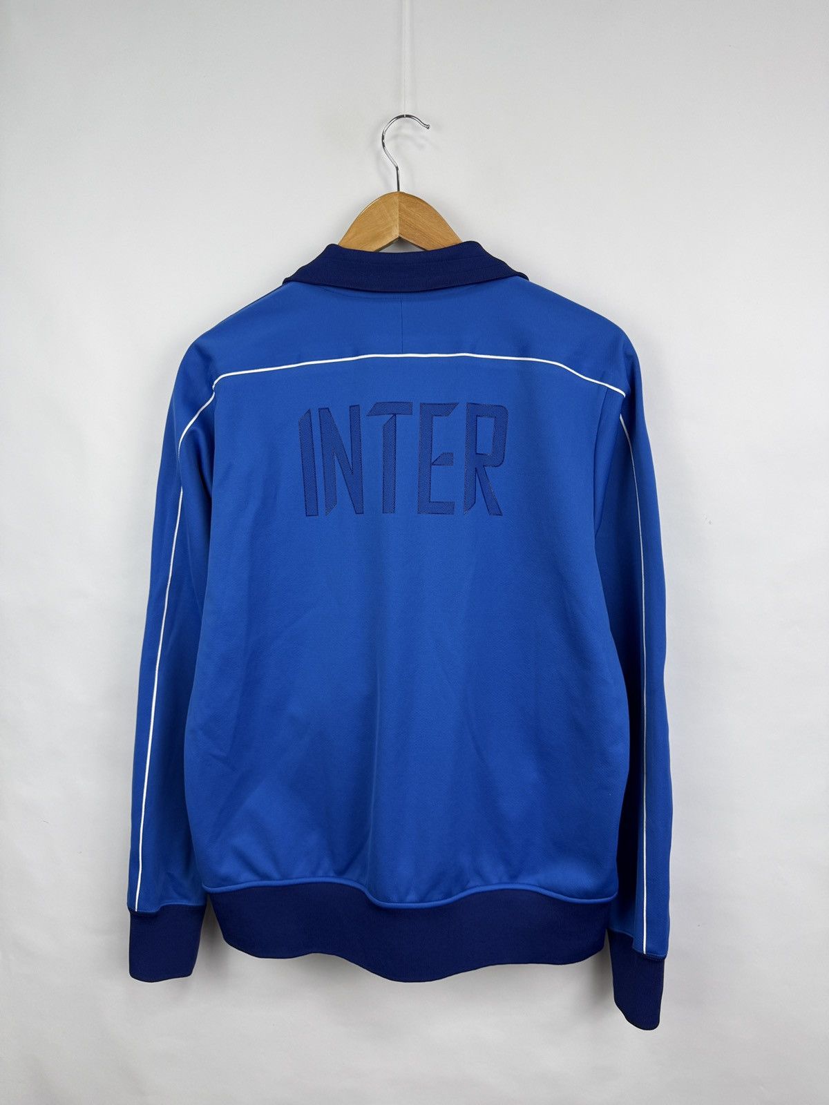 Nike 🇮🇹 Y2K Nike Inter Milan Soccer Jacket Rare Retro Blockore Size US M / EU 48-50 / 2 - 8 Thumbnail