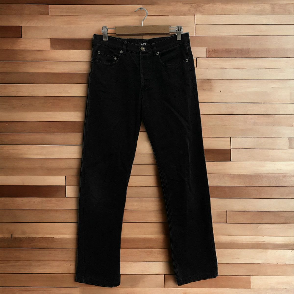 image of A P C Rue Madame Paris Jeans in Black, Men's (Size 29)