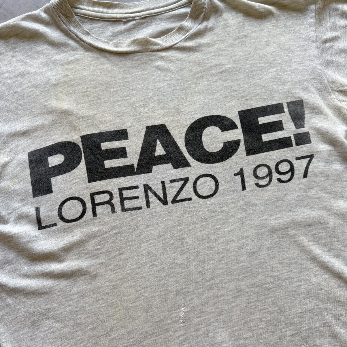 Band Tees Trashed Peace! Lorenzo 1997 Faded Big Logo Singer T-Shirt Size US S / EU 44-46 / 1 - 2 Thumbnail