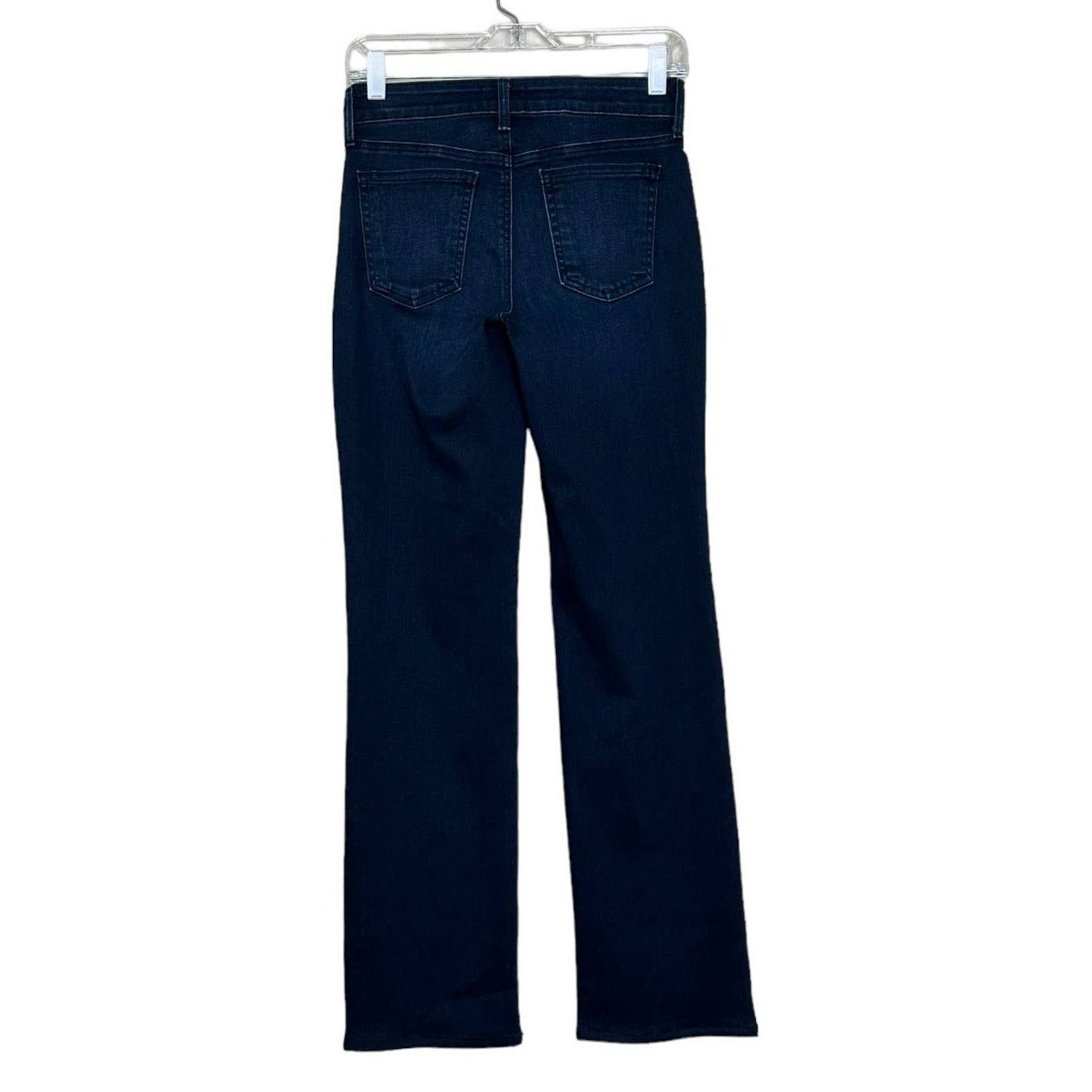 NYDJ NYDJ Blue Marilyn Straight side studs detail jeans size 0 Size 28" / US 6 / IT 42 - 2 Thumbnail