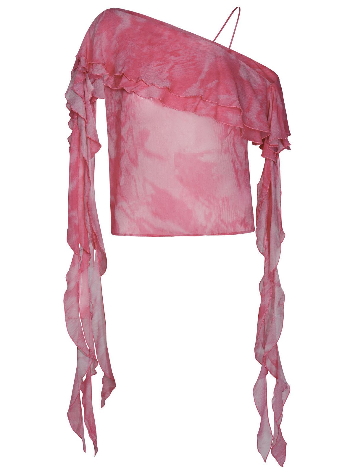 image of Blumarine Pink Viscose Blouse, Women's (Size Medium)