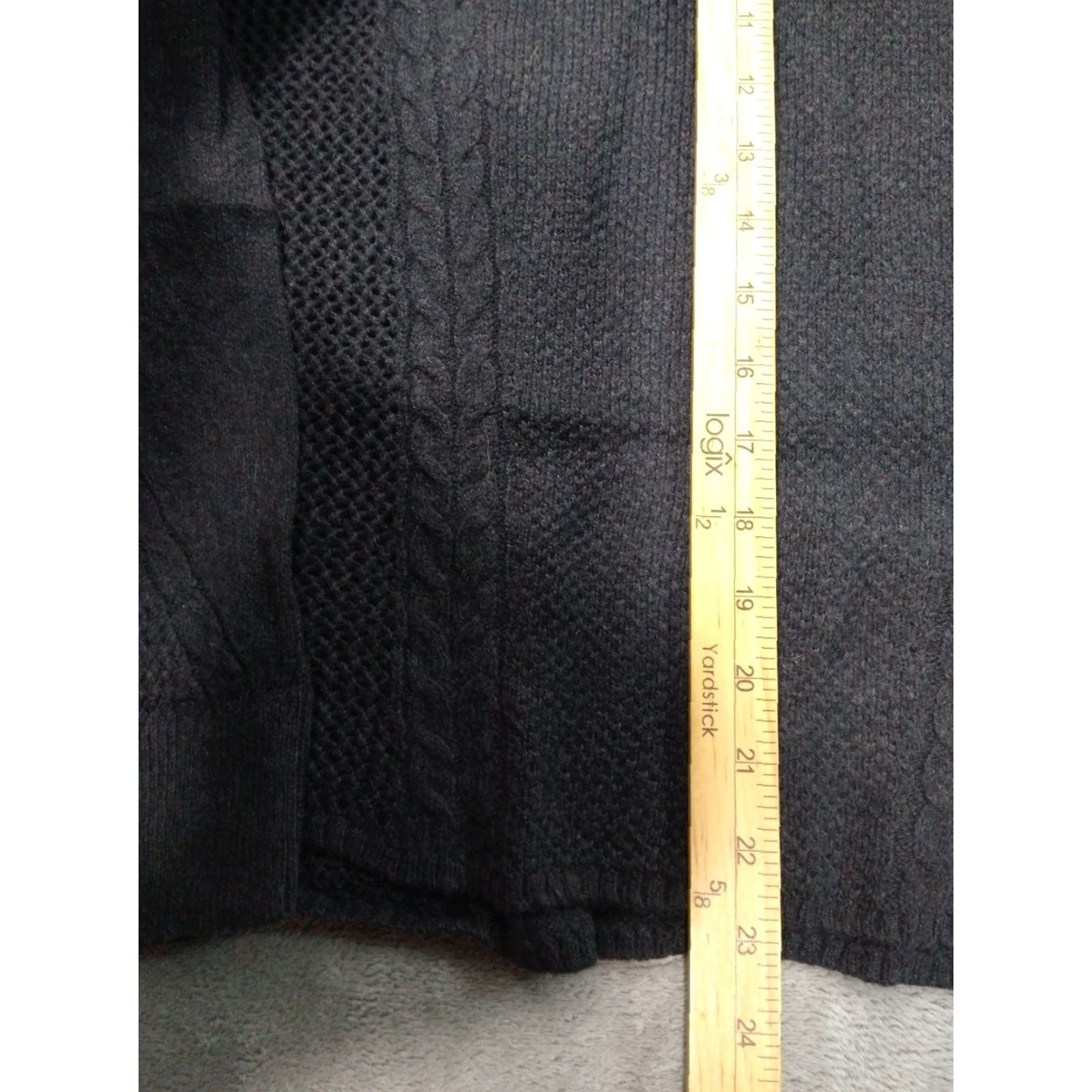 Vintage VINTAGE American Eagle Sweater Shirt Womens Small Gray Wool Blend Cable Knit Pullover Boho Size S / US 4 / IT 40 - 3 Thumbnail