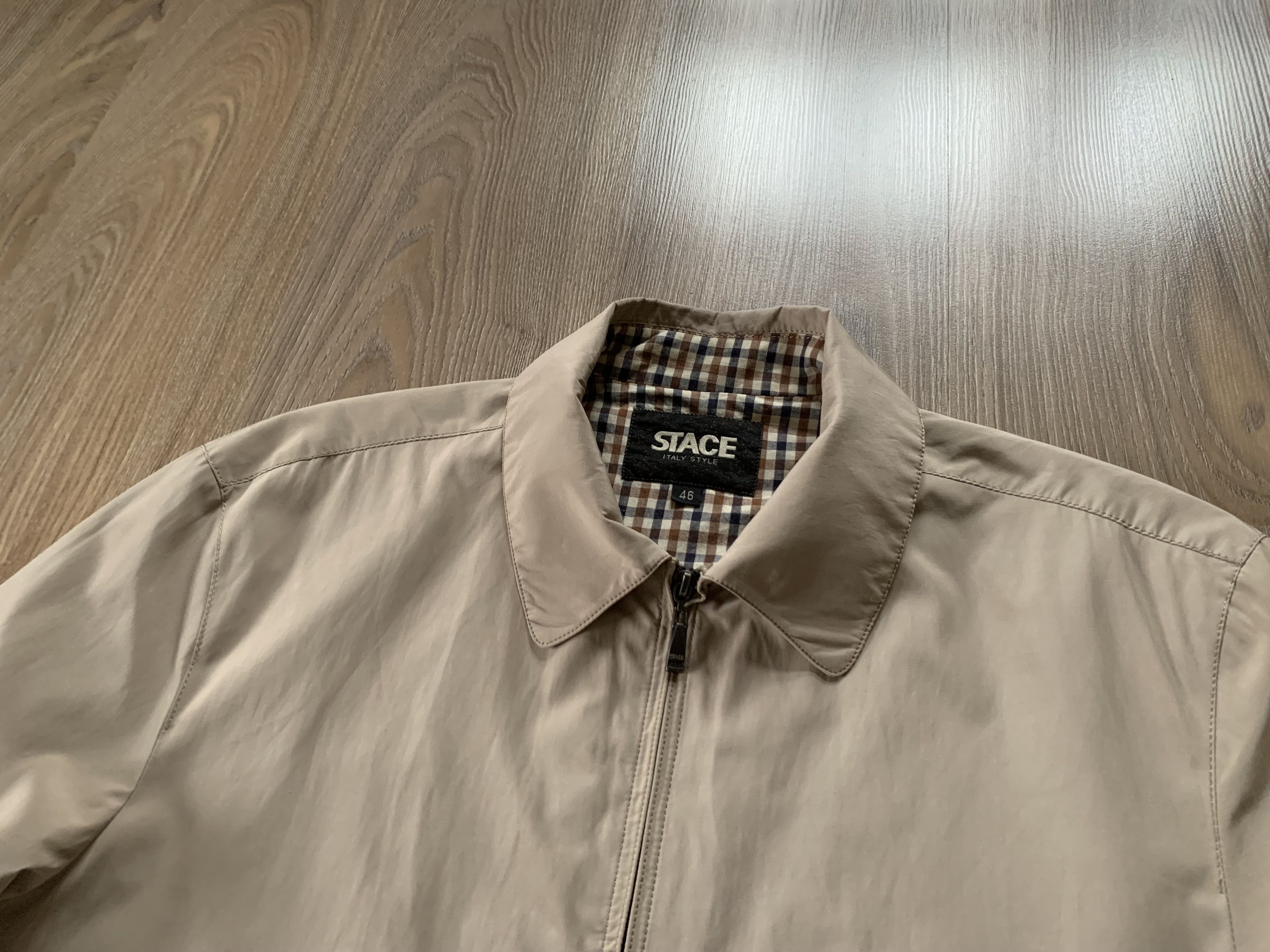 Designer Stace Italy Style Light Casual Beige Jacket Size US S / EU 44-46 / 1 - 5 Thumbnail