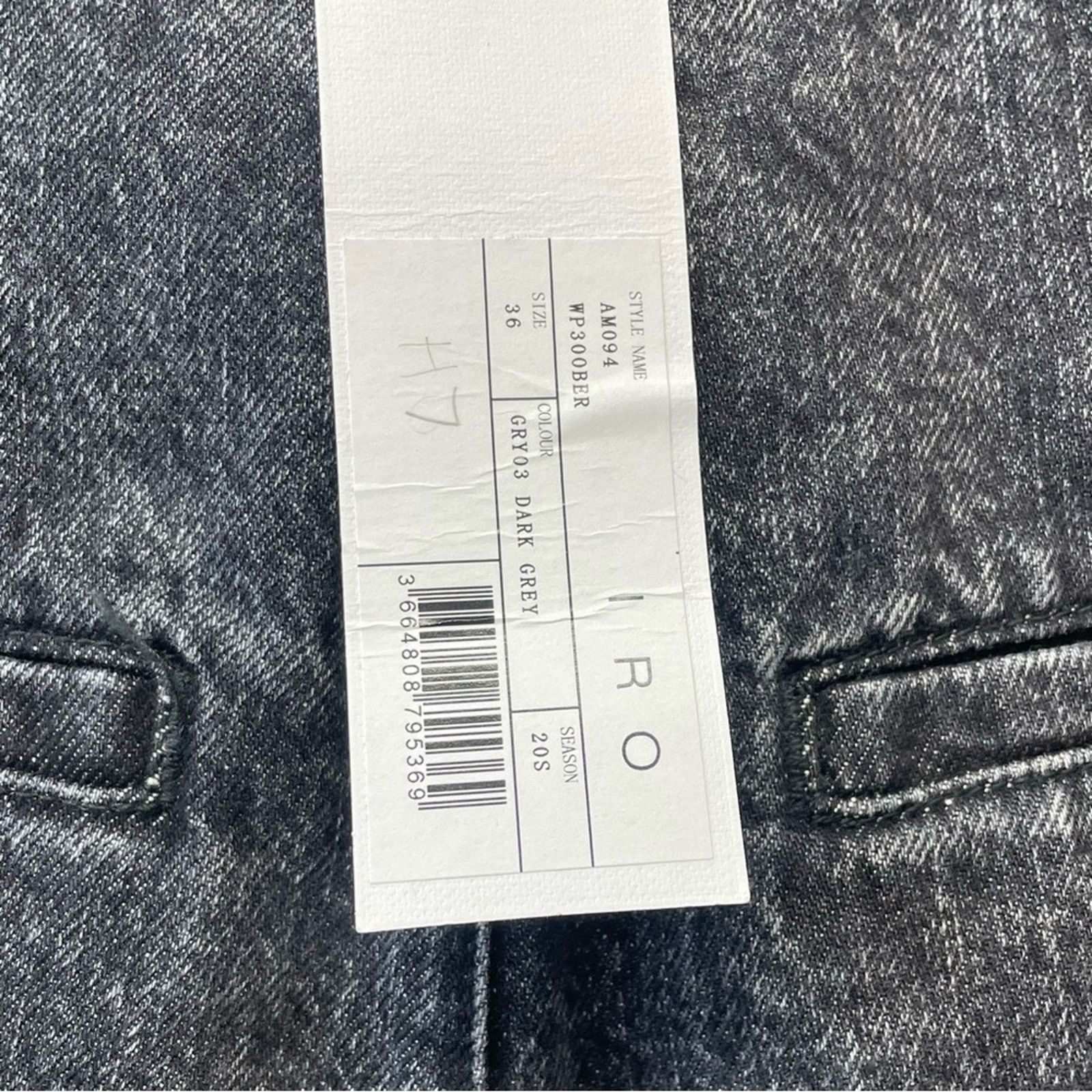 Iro NWT IRO Dark Gray Denim Skirt size 4 (FR 36) Size 26" / US 2 / IT 38 - 6 Thumbnail