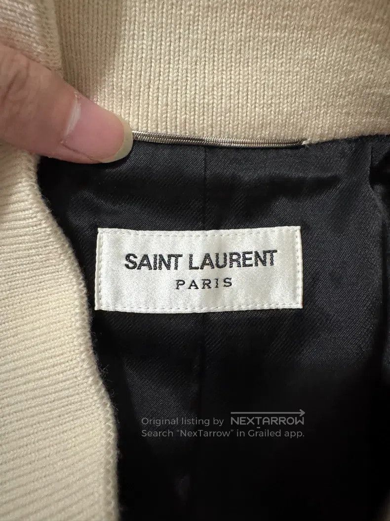 Saint Laurent Paris Saint Laurent Paris Wool and leather patched black and whi Size US M / EU 48-50 / 2 - 5 Thumbnail