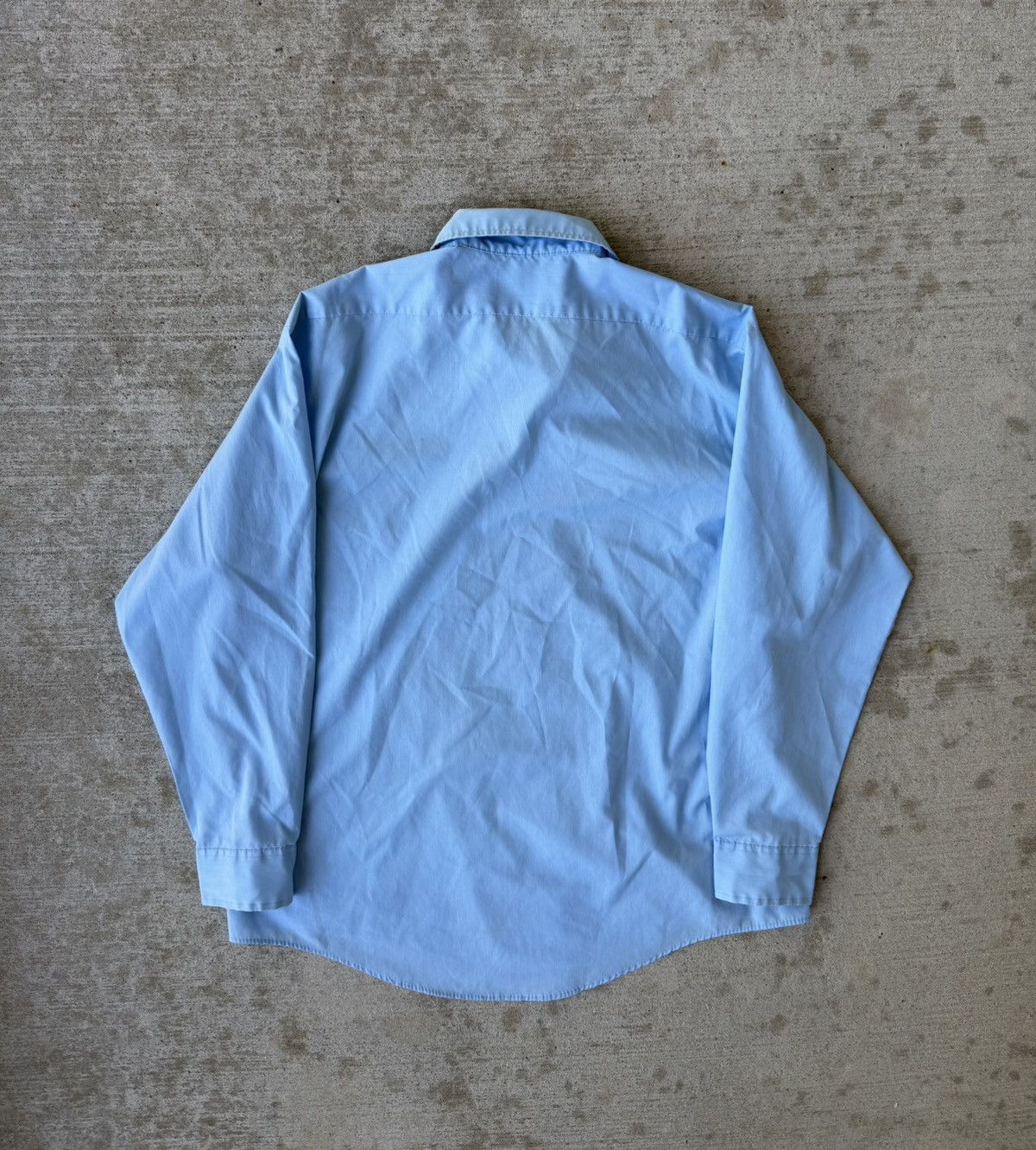 Wrangler 1980s Wrangler Exec Made in USA Button Up Shirt Baby Blue Size US XL / EU 56 / 4 - 7 Thumbnail