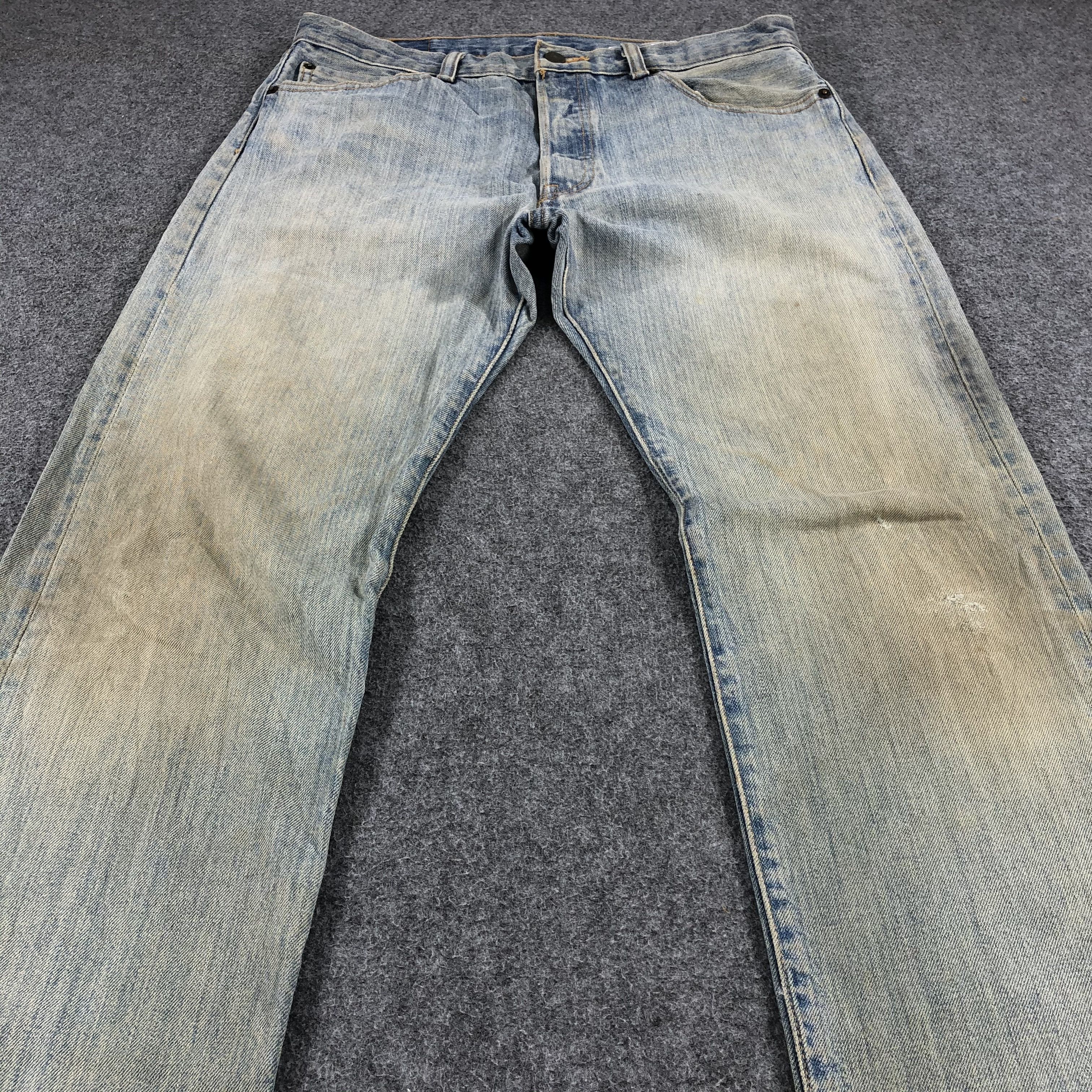 Levi's Vintage Rusty Light Washed Levis 501 Jeans-J972 Size US 33 - 3 Thumbnail