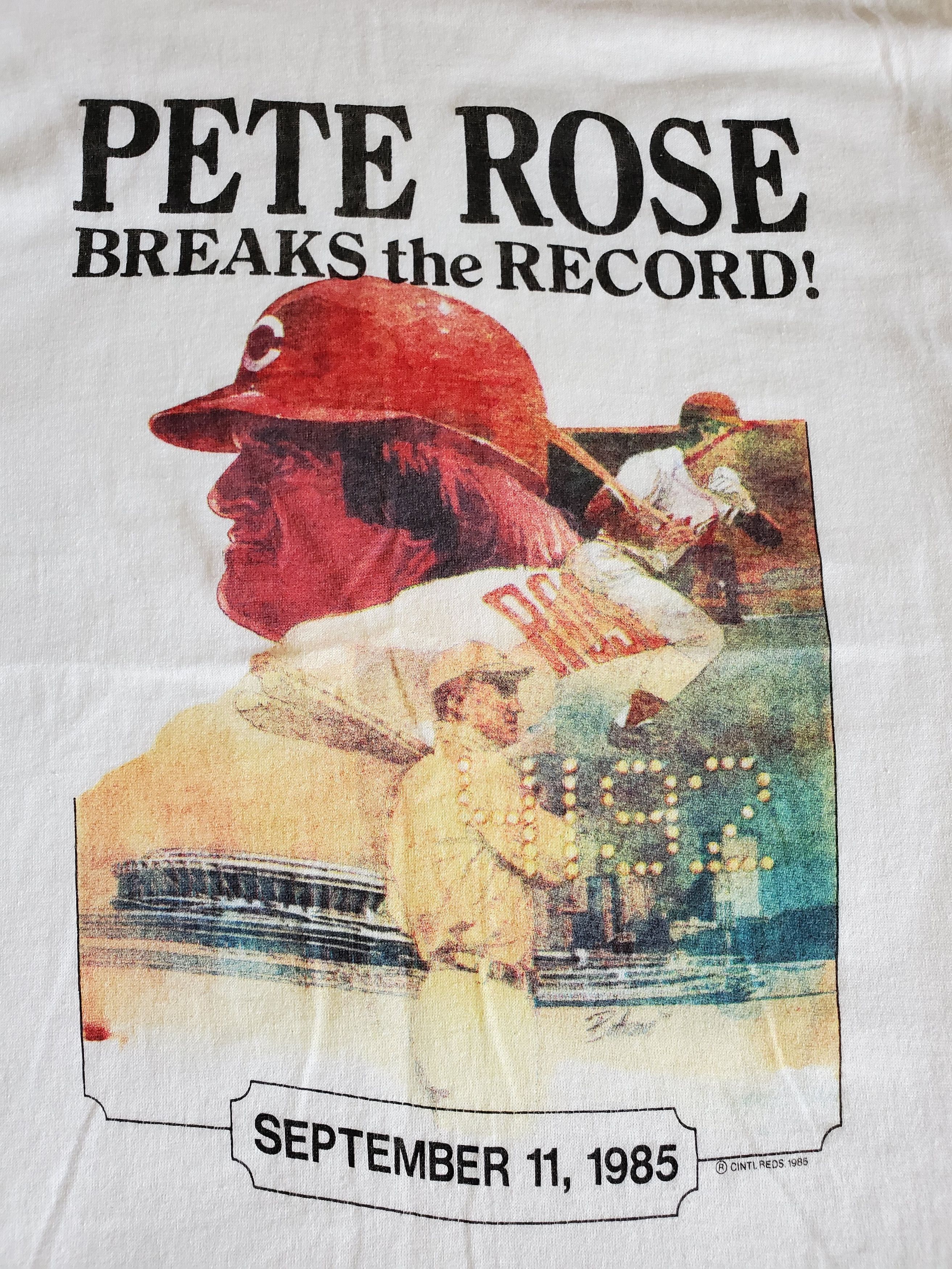 MLB × Vintage Vintage Pete rose most hits 1985 ringer tshirt Size US M / EU 48-50 / 2 - 3 Thumbnail