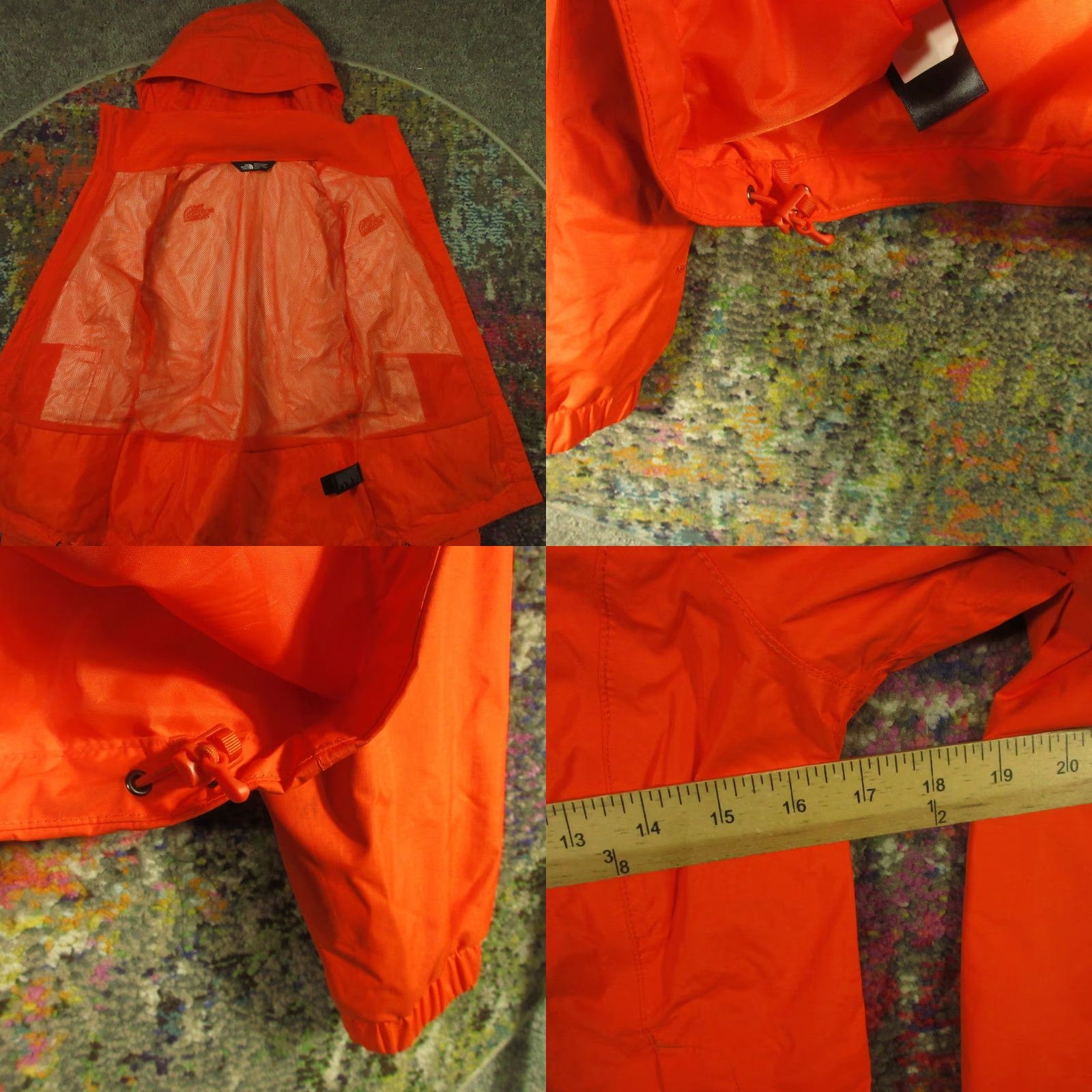 The North Face The North Face DryVent Rain Jacket Women XS Orange Hooded Lightweight Sealed Waterproof Size XS / US 0-2 / IT 36-38 - 8 Thumbnail