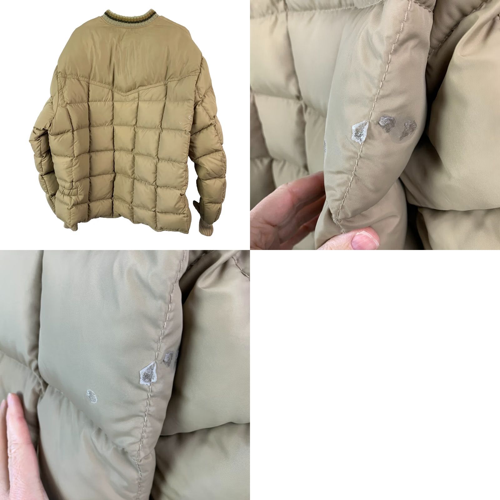 Walls VINTAGE Walls Blizzard-Pruf Down Tan Puffer Jacket Coat 2XL Nylon Brown 1970s USA Mens Manufactured Puffer Jacket Size US XXL / EU 58 / 5 - 8 Thumbnail