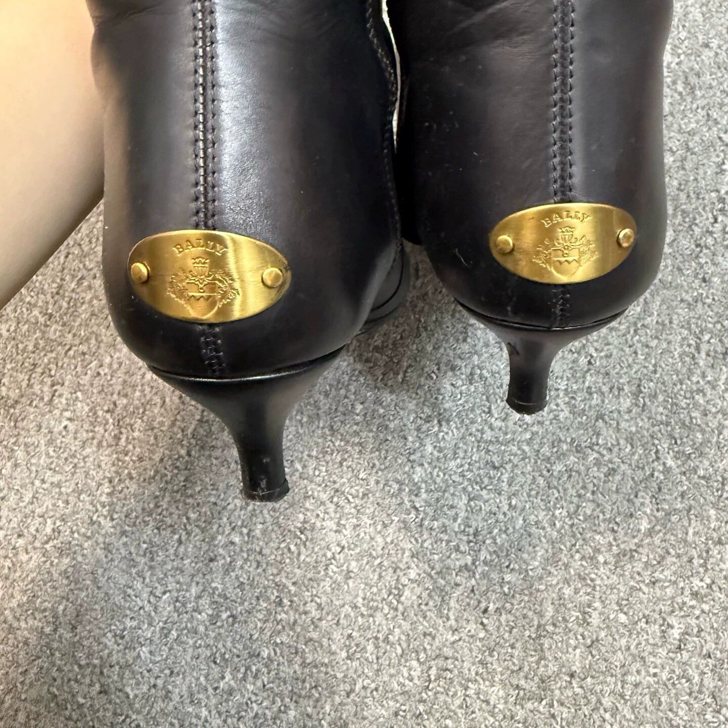 Bally Bally Knee-high Leather Boots Black 36 EU Mint Size US 5 / IT 35 - 4 Thumbnail