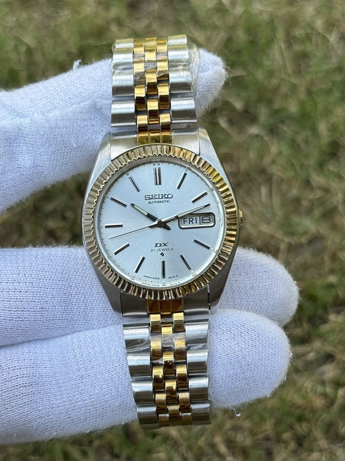 Seiko Seiko 5 DX Fluted Bezel Automatic 6309 Japanese mens Watch Size 36 - 2 Thumbnail
