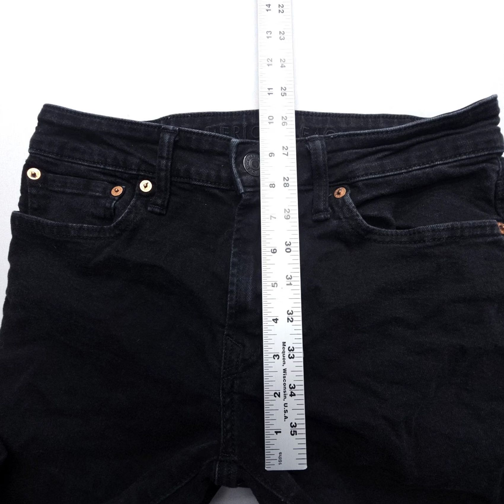 American Eagle Outfitters American Eagle Outfitters Jeans Slim Straight 30 x 32 Black Airflex Stretch Denim 5-Pocket Mens Regular Slim fit Size US 30 / EU 46 - 6 Thumbnail
