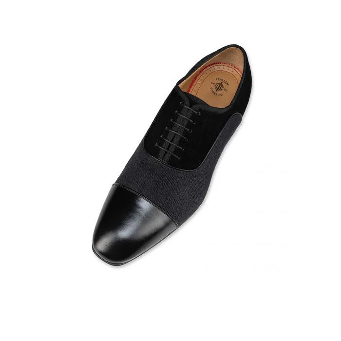 Christian Louboutin o1s1wg110125 Canyon Shoes in Black Size US 8 / EU 41 - 3 Thumbnail
