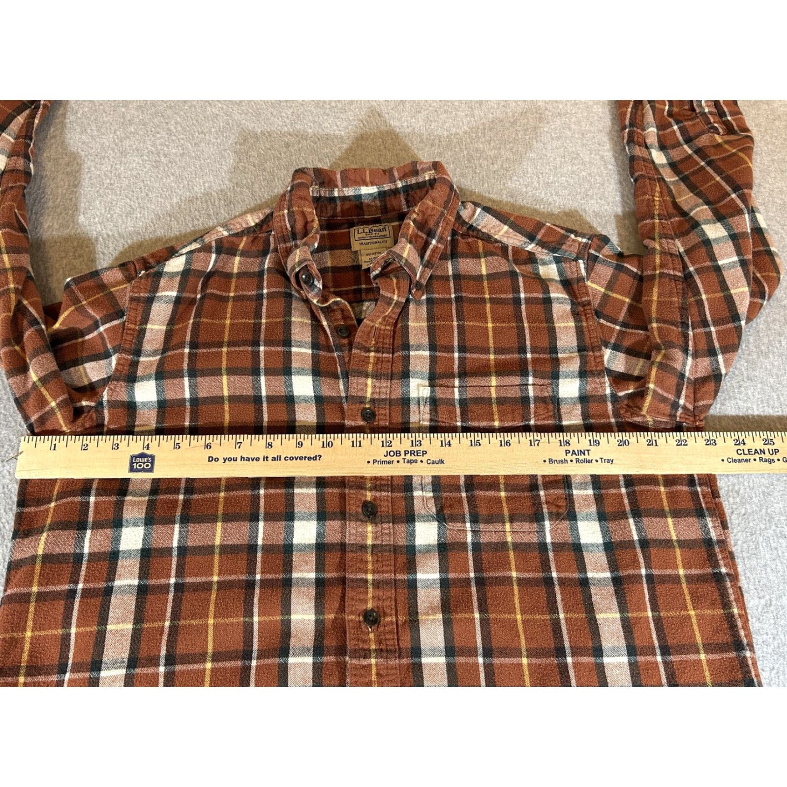 Vintage VINTAGE LL Bean Flannel Shirt Men M Brown Plaid Button Long Sleeve Workwear Outdoor Size US M / EU 48-50 / 2 - 4 Thumbnail