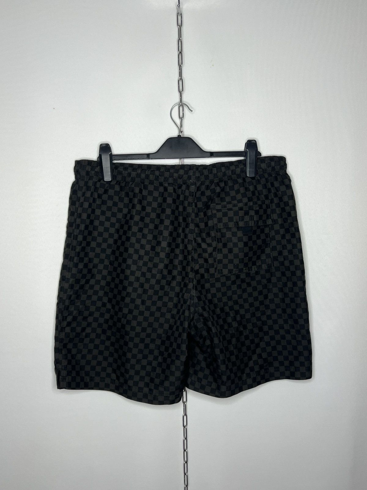 Fred Perry 🔥 Vintage Fred Perry Nylon Plaid Shorts Swim Casual ✌️ Size US 34 / EU 50 - 4 Thumbnail