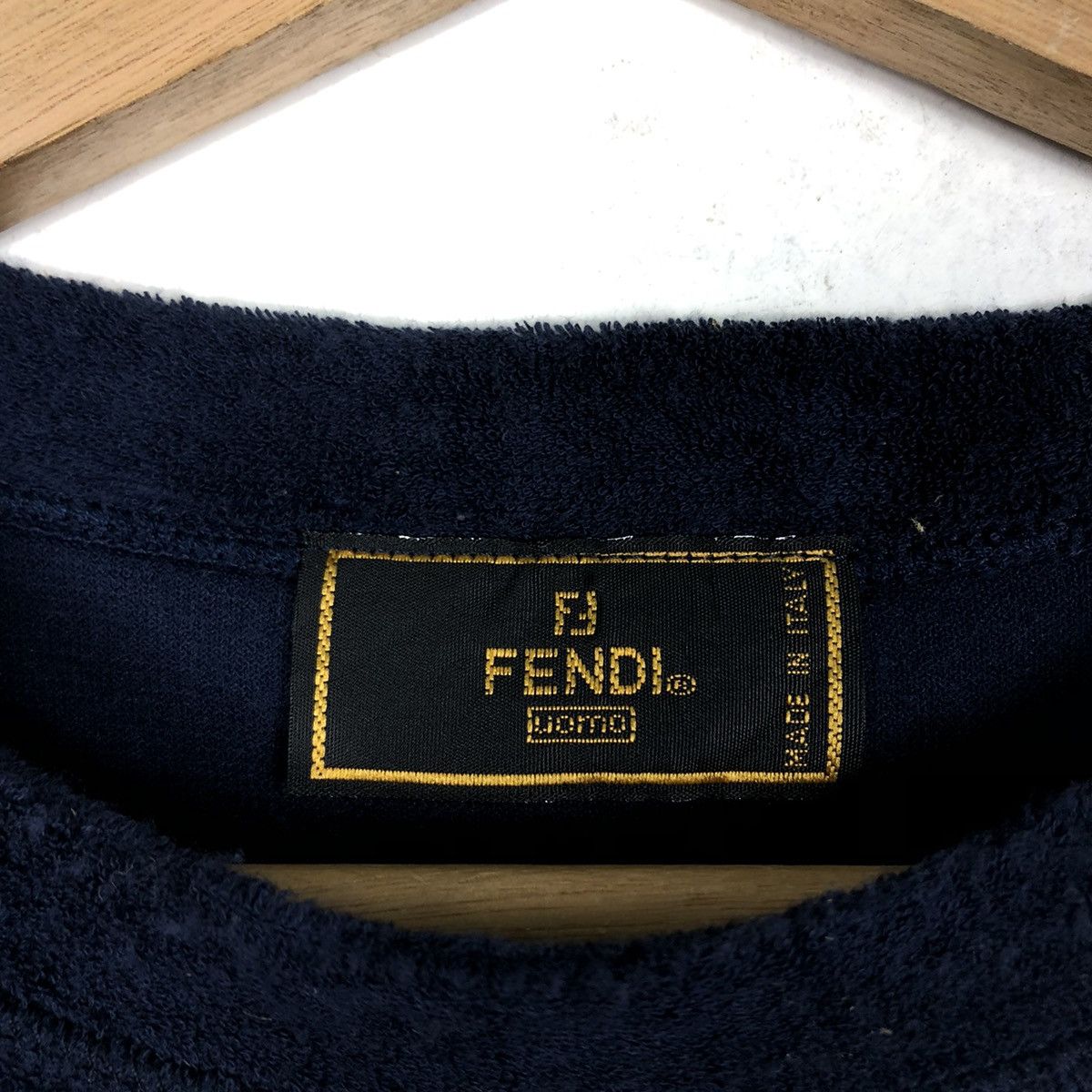 Fendi 🔥Vintage Fendi Made in Italy T-Shirt Short Sleeve Velvet Size US M / EU 48-50 / 2 - 9 Thumbnail