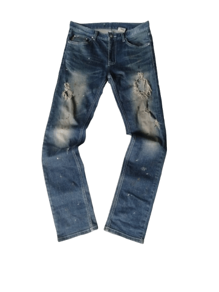 Hysteric Glamour × If Six Was Nine THE STORYI &&& DISTRESSED PAINTED DENIM Size US 33 - 2 Thumbnail