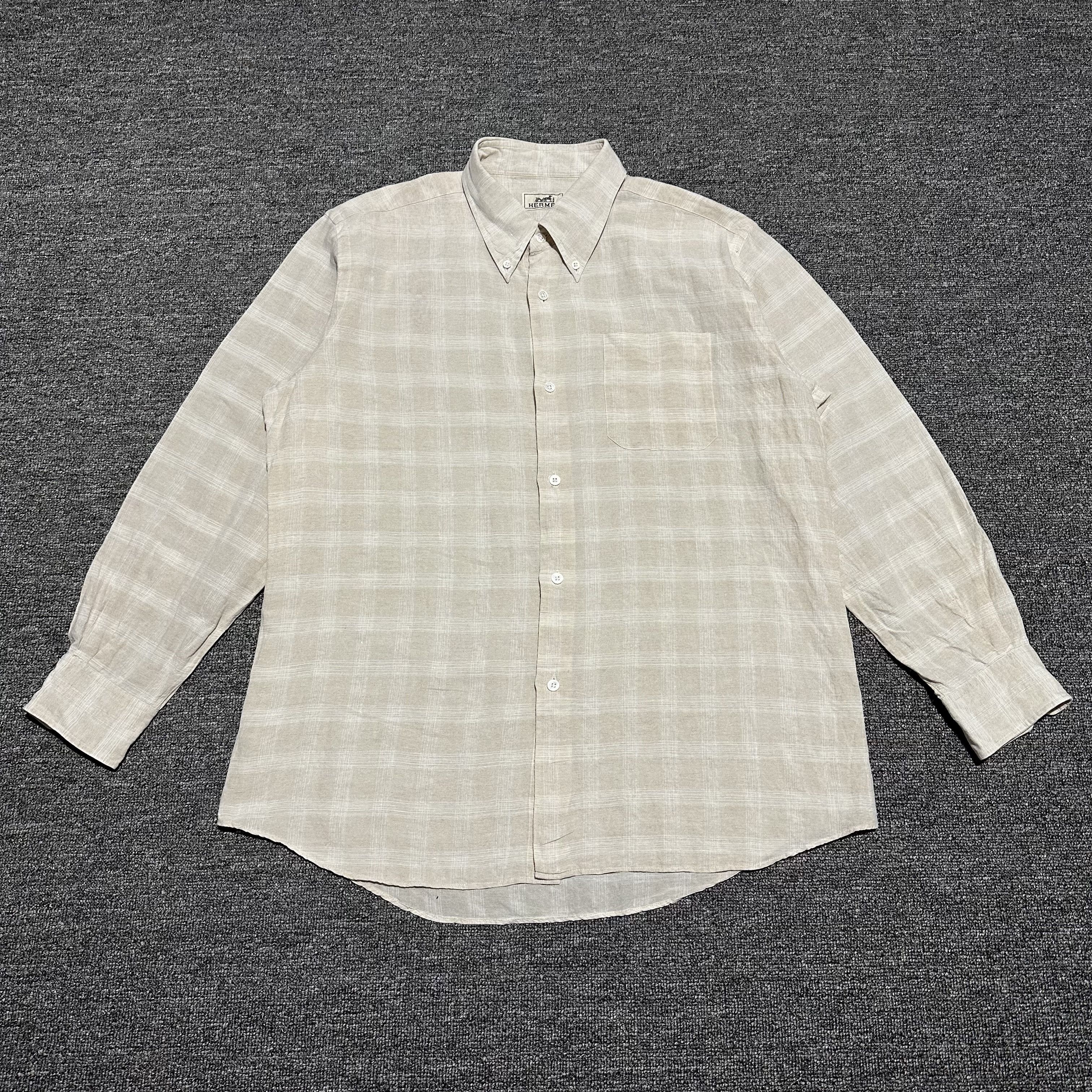 Hermes Vintage Hermes Button Ups Shirts Size US XS / EU 42 / 0 - 1 Thumbnail