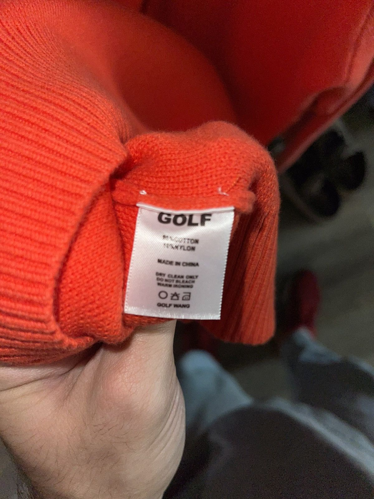 Golf Wang Golf Wang Orange Embroidered Sweater Size US XL / EU 56 / 4 - 6 Thumbnail