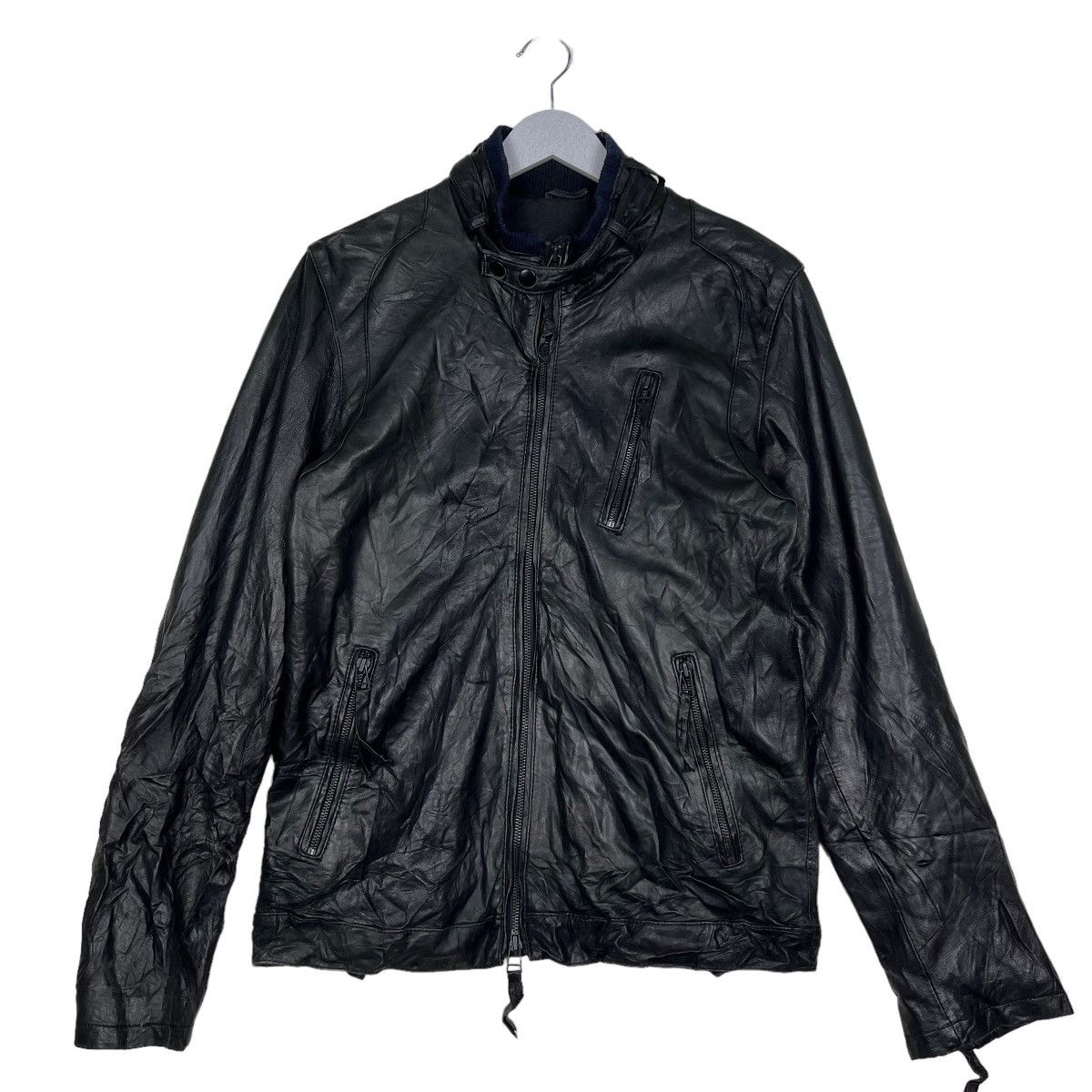 Tornado Mart 🔥 HOUSE OF BLUES LEATHER MOTO RIDER CAFE RACER JACKET Size US M / EU 48-50 / 2 - 2 Thumbnail