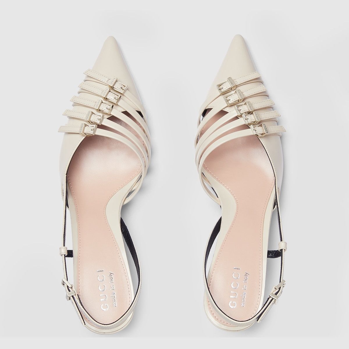 Gucci o1s1wg110125 Slingback Pumps in Ivory Size US 4 / IT 34 - 5 Thumbnail