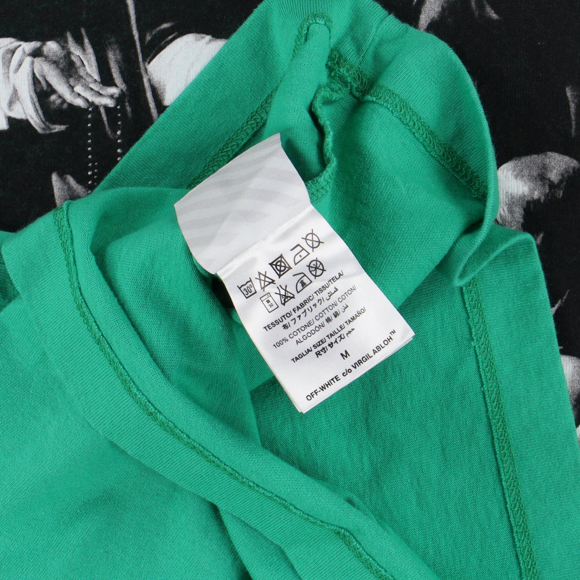 Off-White Green Caravaggio Box Oversized T-Shirt Size US M / EU 48-50 / 2 - 6 Thumbnail
