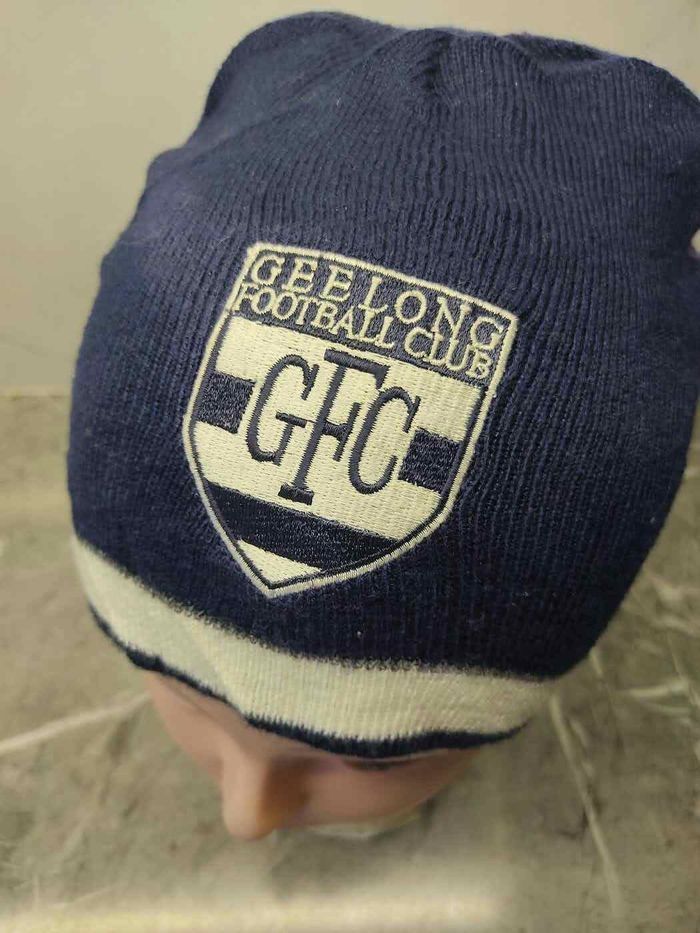 Vintage Slazenger x Geelong Football Club Beanie Size ONE SIZE - 4 Thumbnail