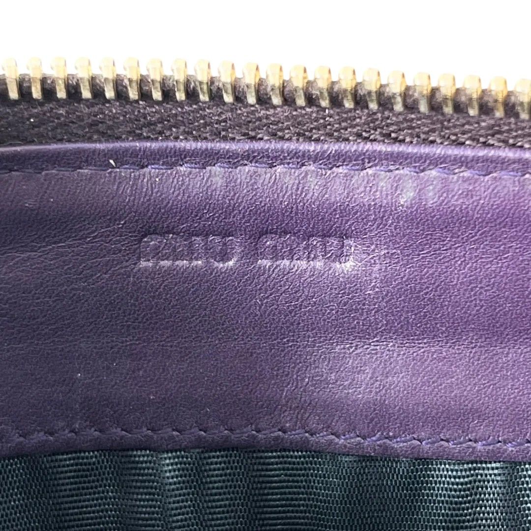 Miu Miu Miu Miu - Crocodile Vintage Purse Wallet Purple Size ONE SIZE - 4 Thumbnail