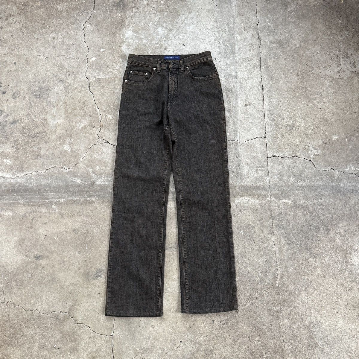 Trussardi Trussardi Brown jeans with natural rusty wash Size US 31 - 1 Thumbnail