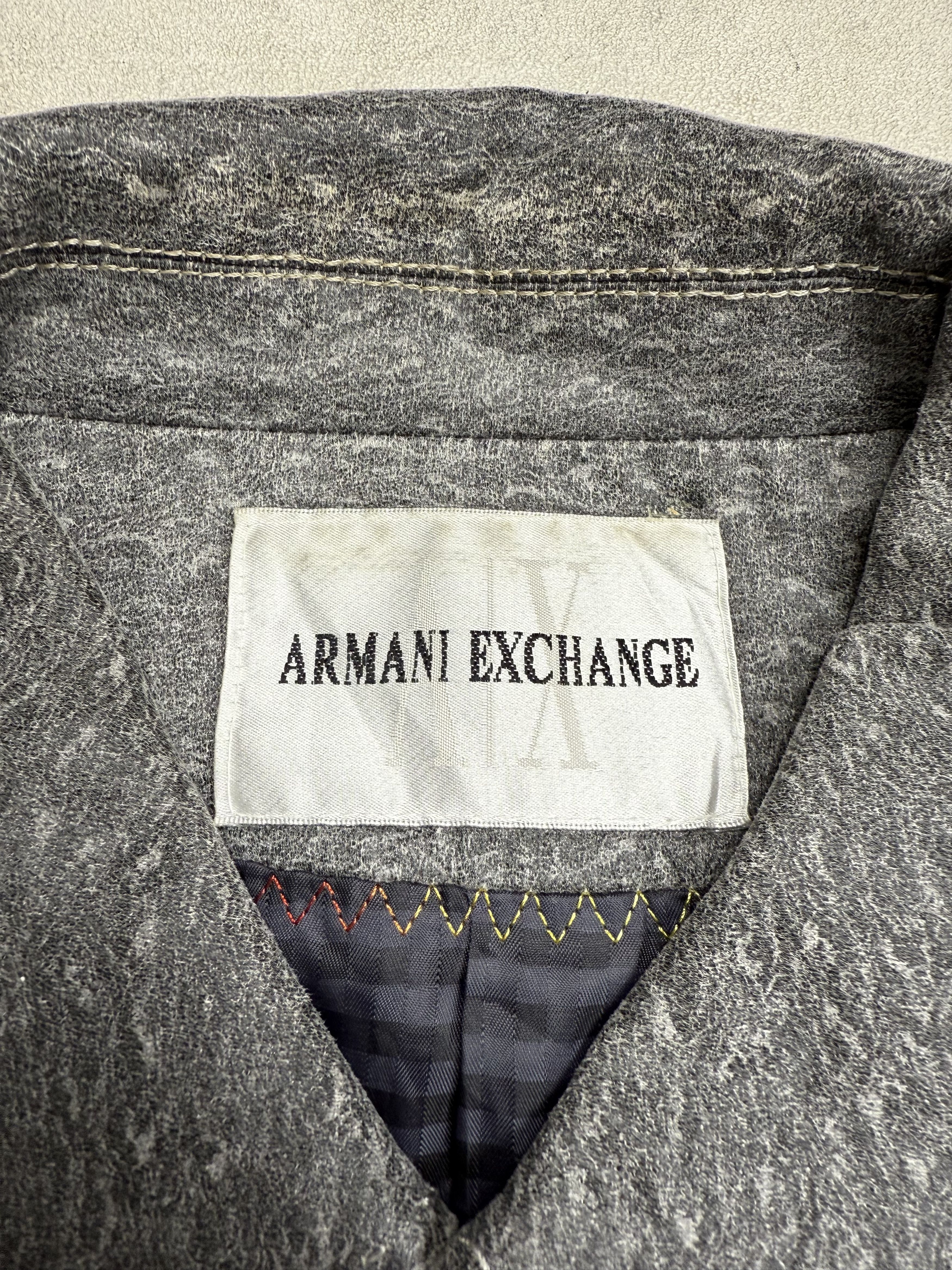 Armani Vintage Armani Wool Leather Jacket Size US XL / EU 56 / 4 - 6 Thumbnail