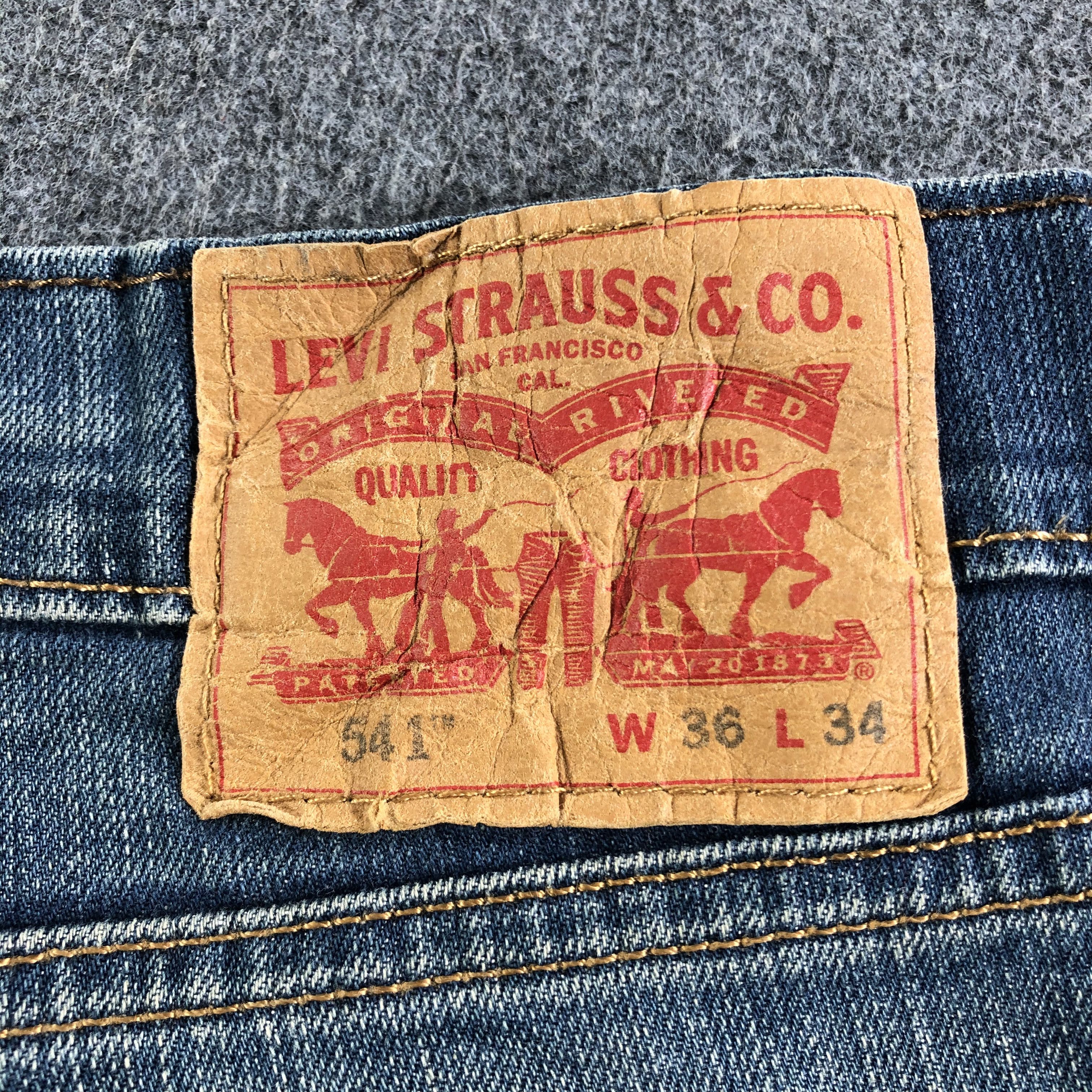 Levi's Vintage Blue Wash Levis 541 Jeans-J3124 Size US 38 / EU 54 - 5 Thumbnail