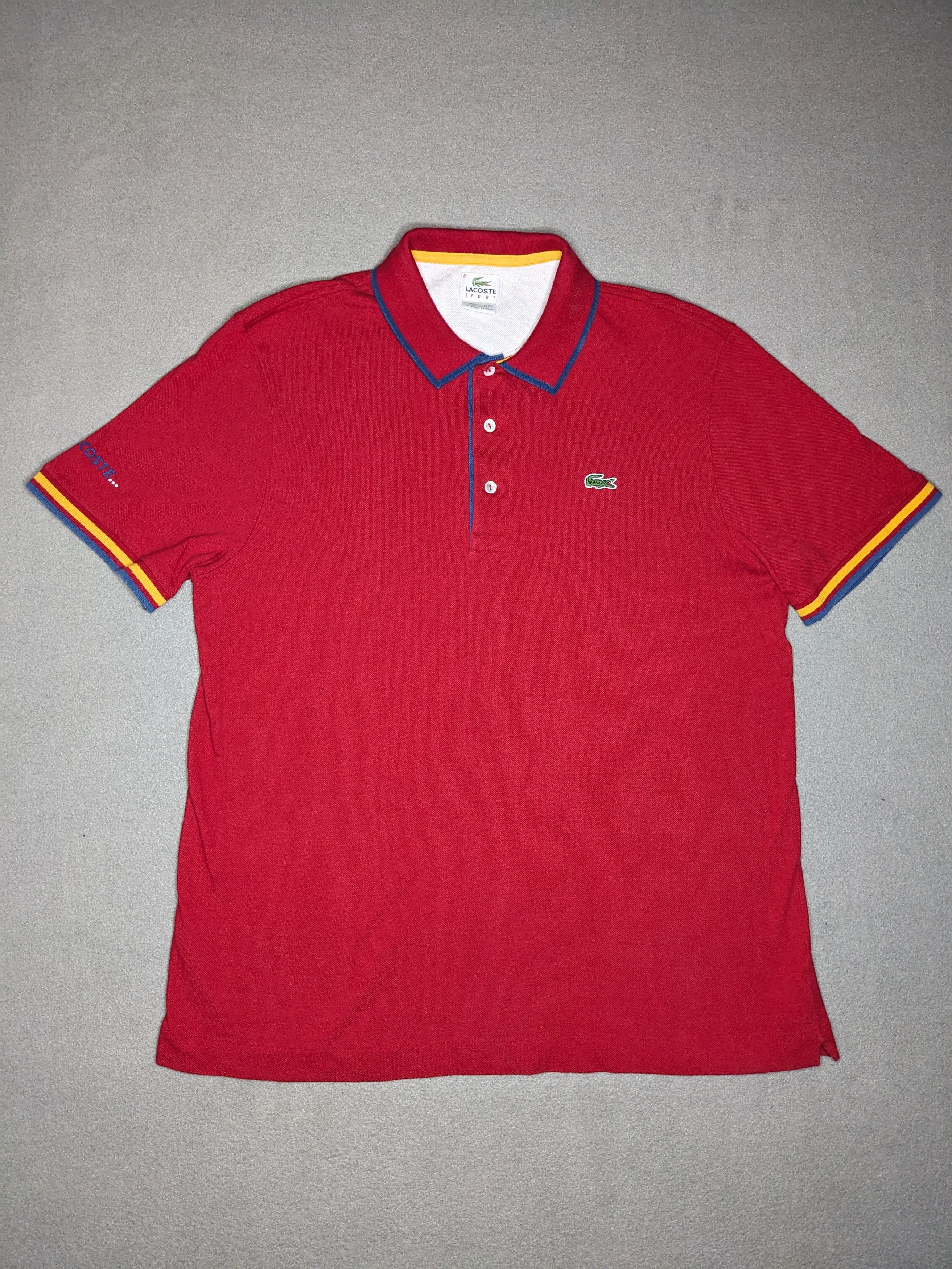 Lacoste VINTAGE Lacoste Sport Polo Shirt Mens XL Size 6 Red Size US XL / EU 56 / 4 - 2 Thumbnail